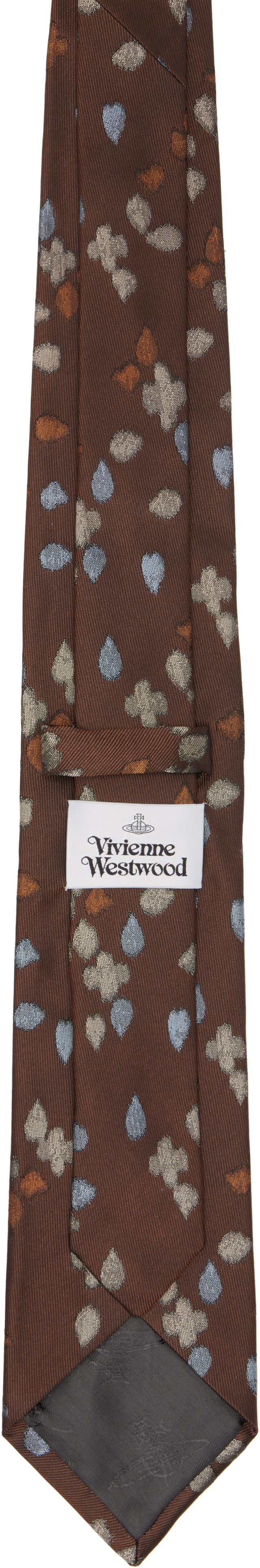 Vivienne Westwood - 브라운 실크 넥타이