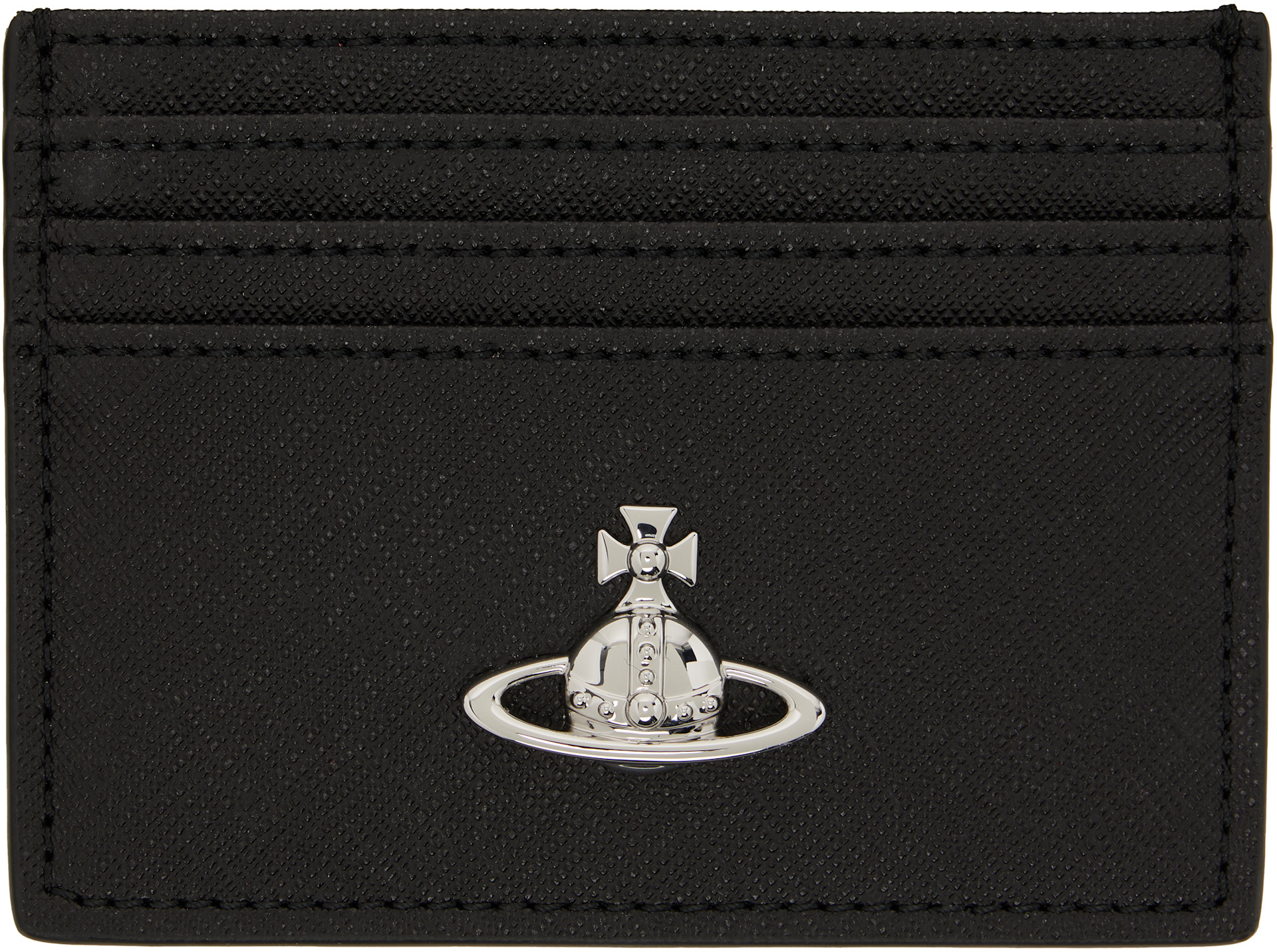 Vivienne Westwood: ブラック Flat カードケース | SSENSE 日本