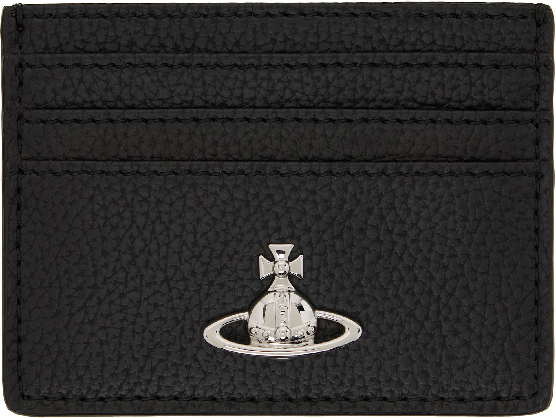 Vivienne Westwood: Black Flat Card Holder | SSENSE