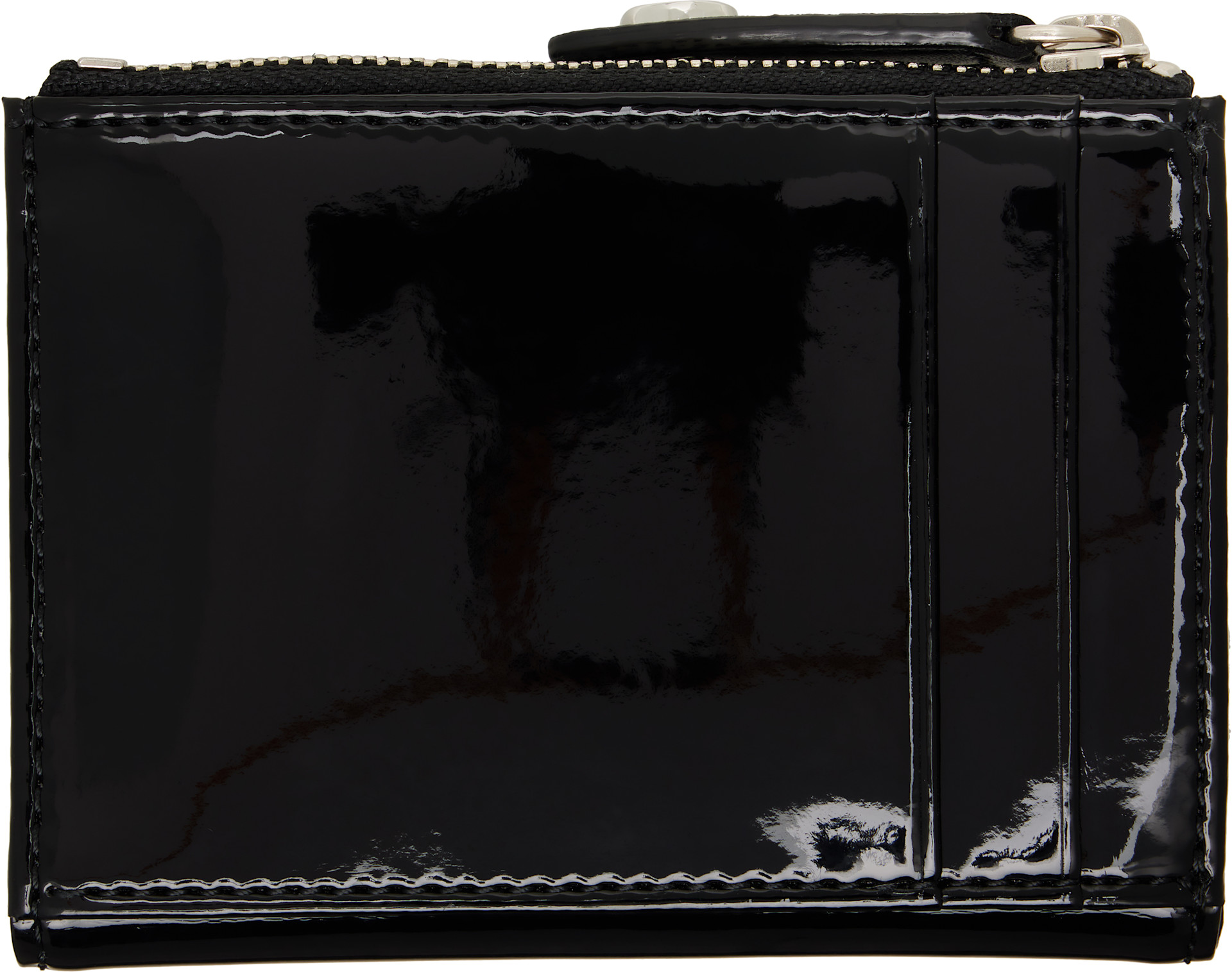 Vivienne Westwood: ブラック Slim フラップカードケース | SSENSE 日本