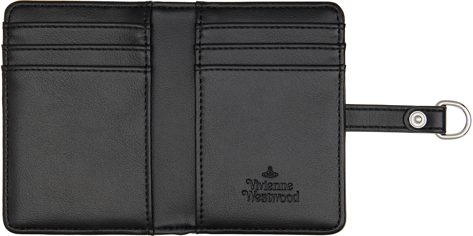 Vivienne Westwood: ブラック Vertical フラップカードケース | SSENSE Vivienne Westwood: ブラック Vertical フラップカードケース | SSENSE