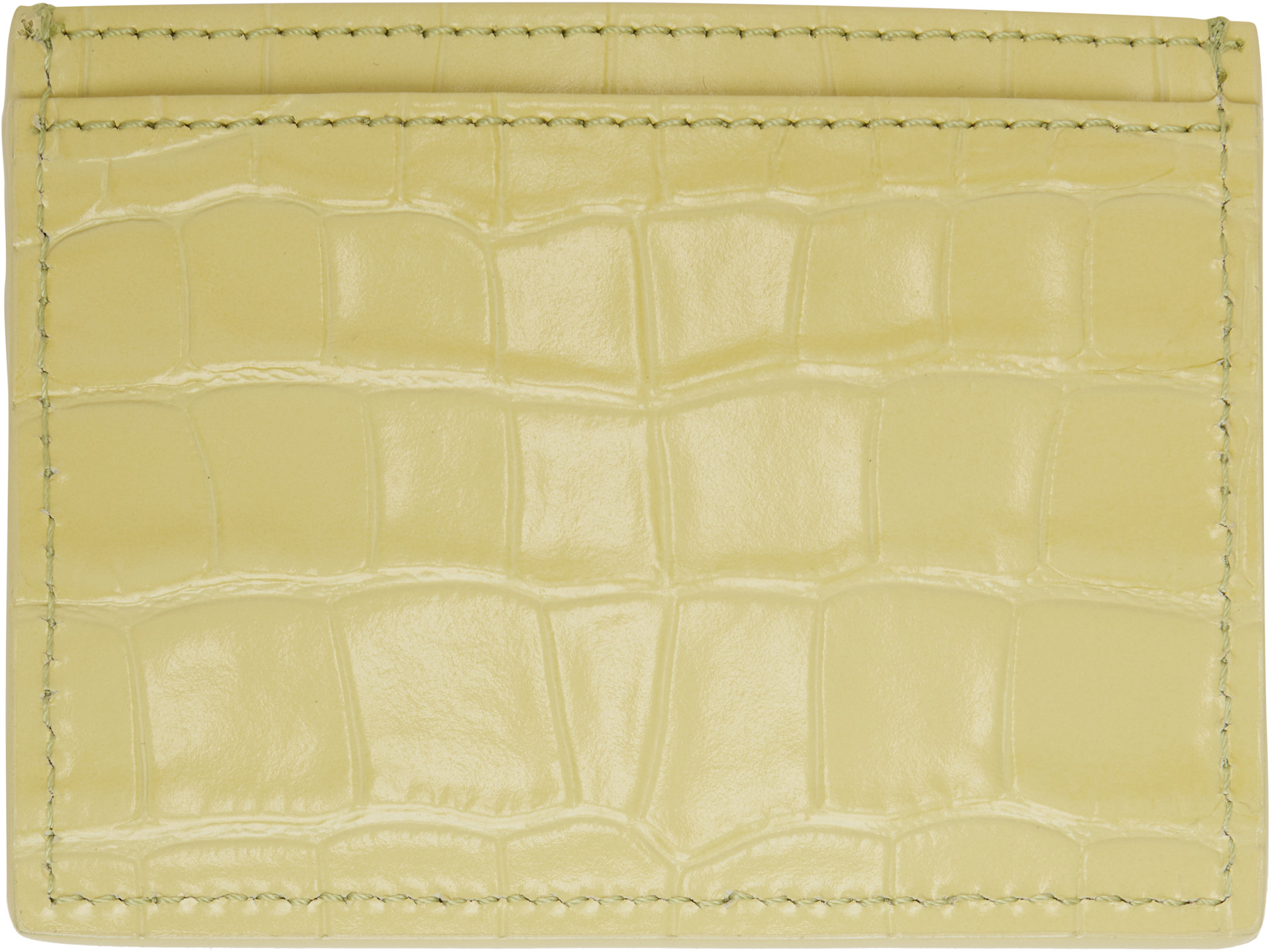 Vivienne Westwood: Green Flat Card Holder | SSENSE