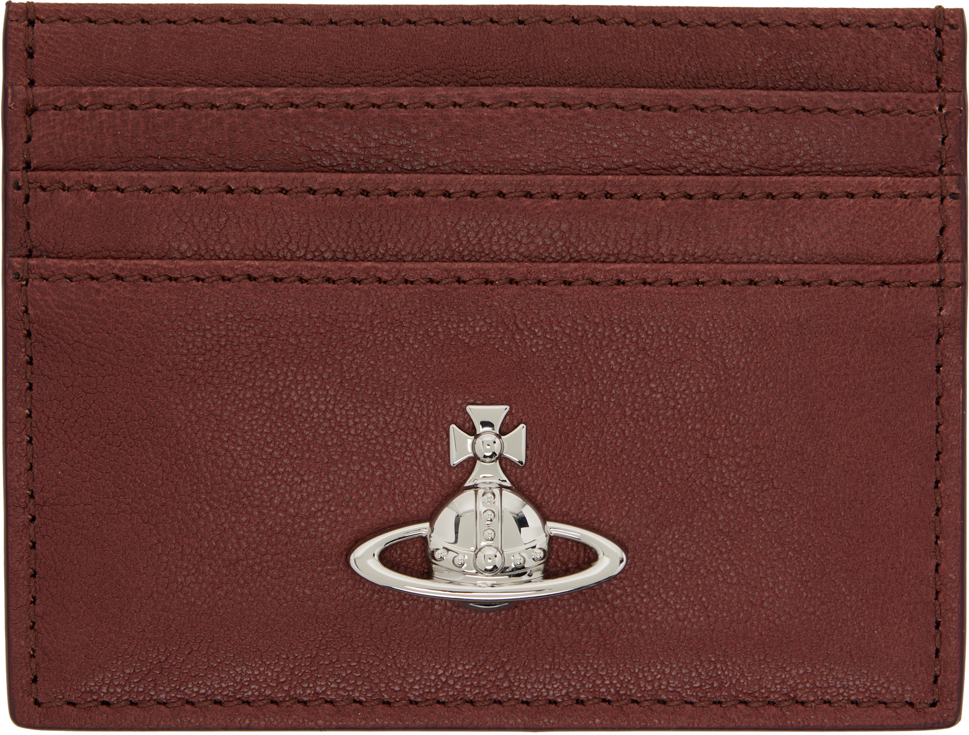 Vivienne Westwood: Brown Flat Card Holder | SSENSE