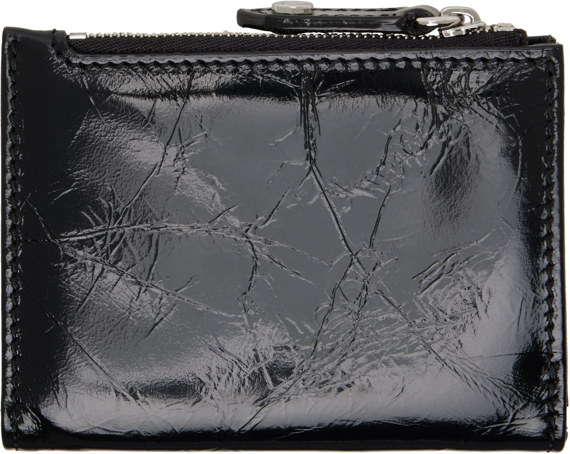 Vivienne Westwood: ブラック Slim フラップカードケース | SSENSE 日本