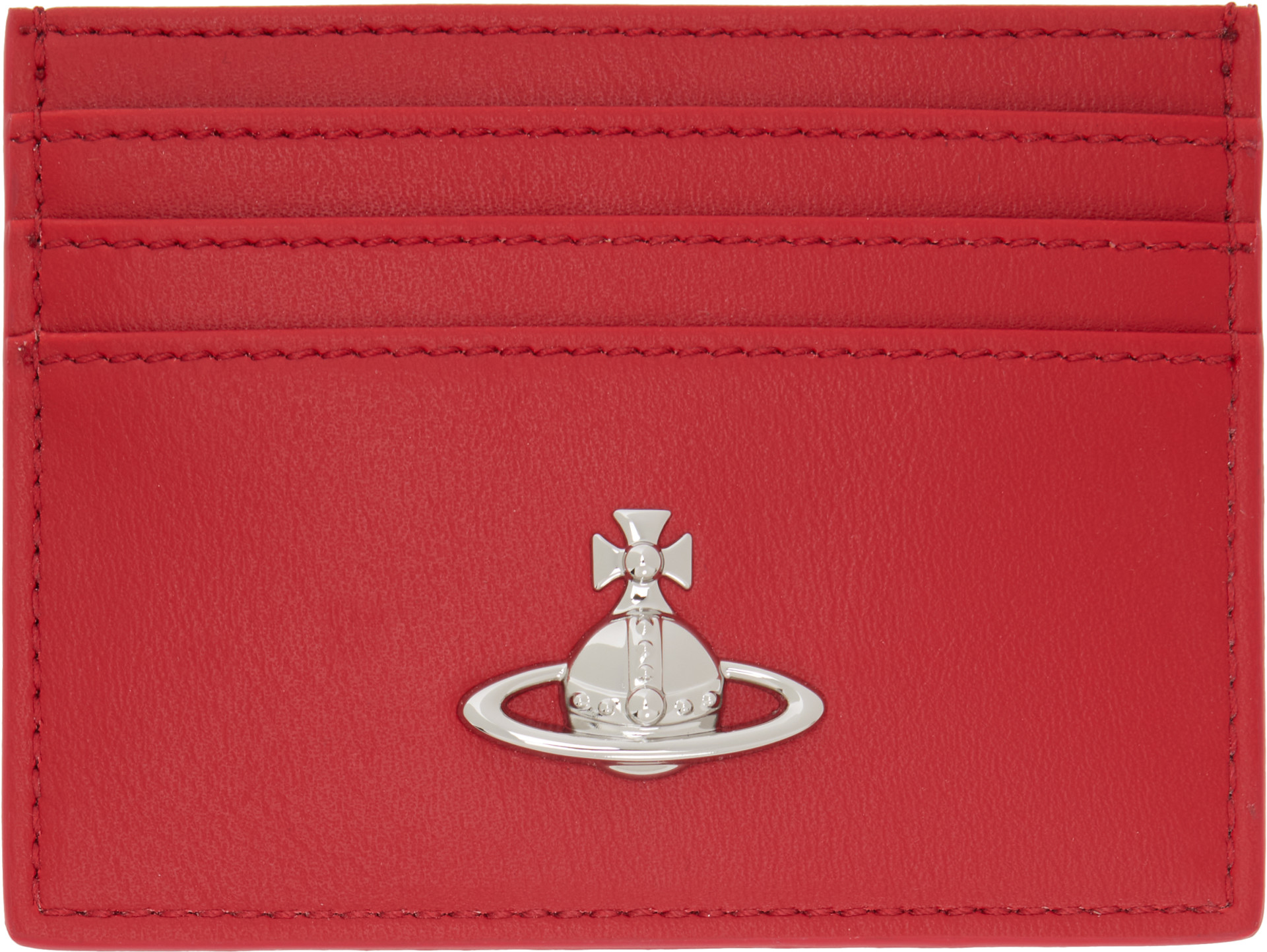 Vivienne Westwood: Red Flat Card Holder | SSENSE