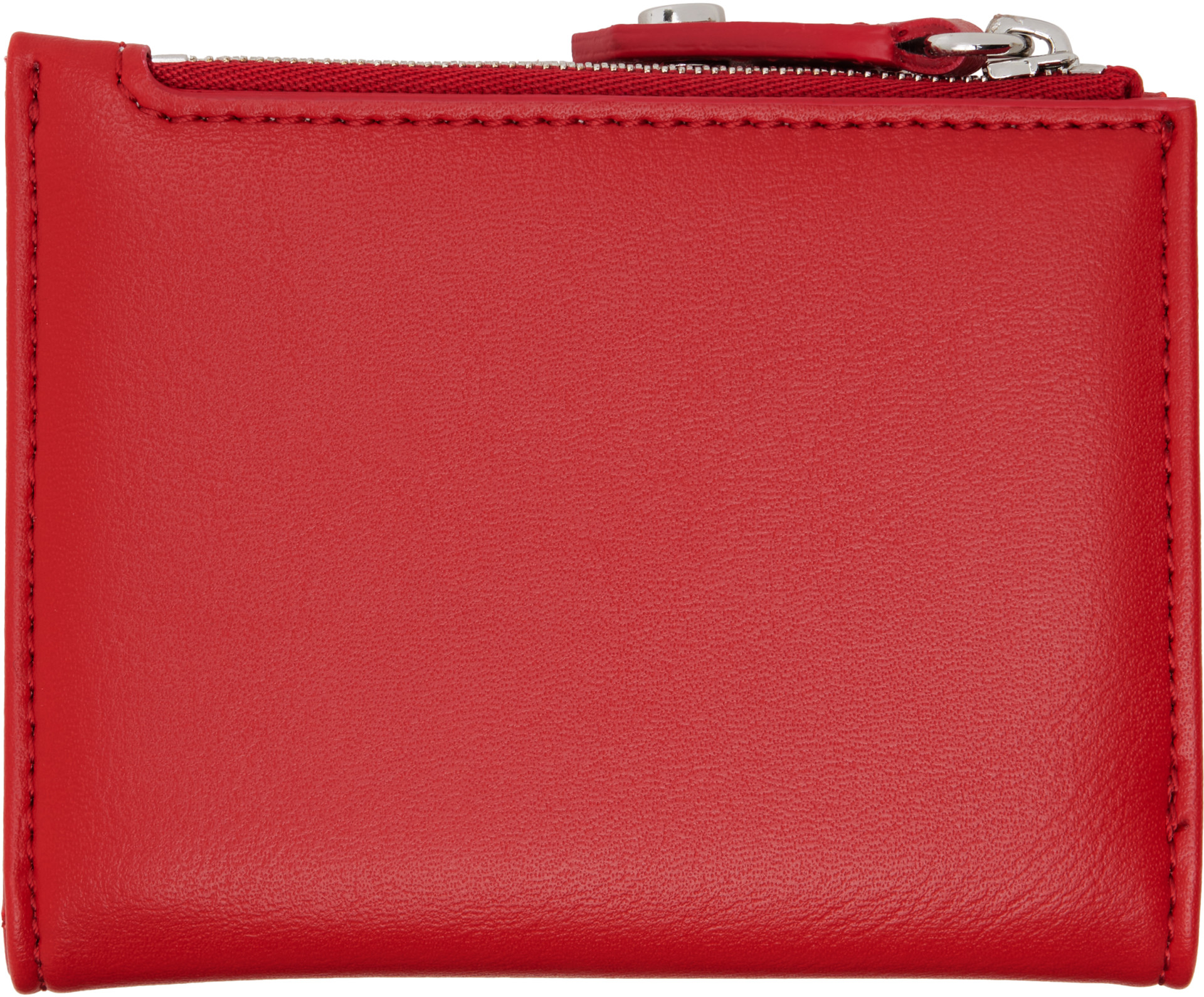 Vivienne Westwood: Red Slim Flap Card Holder | SSENSE