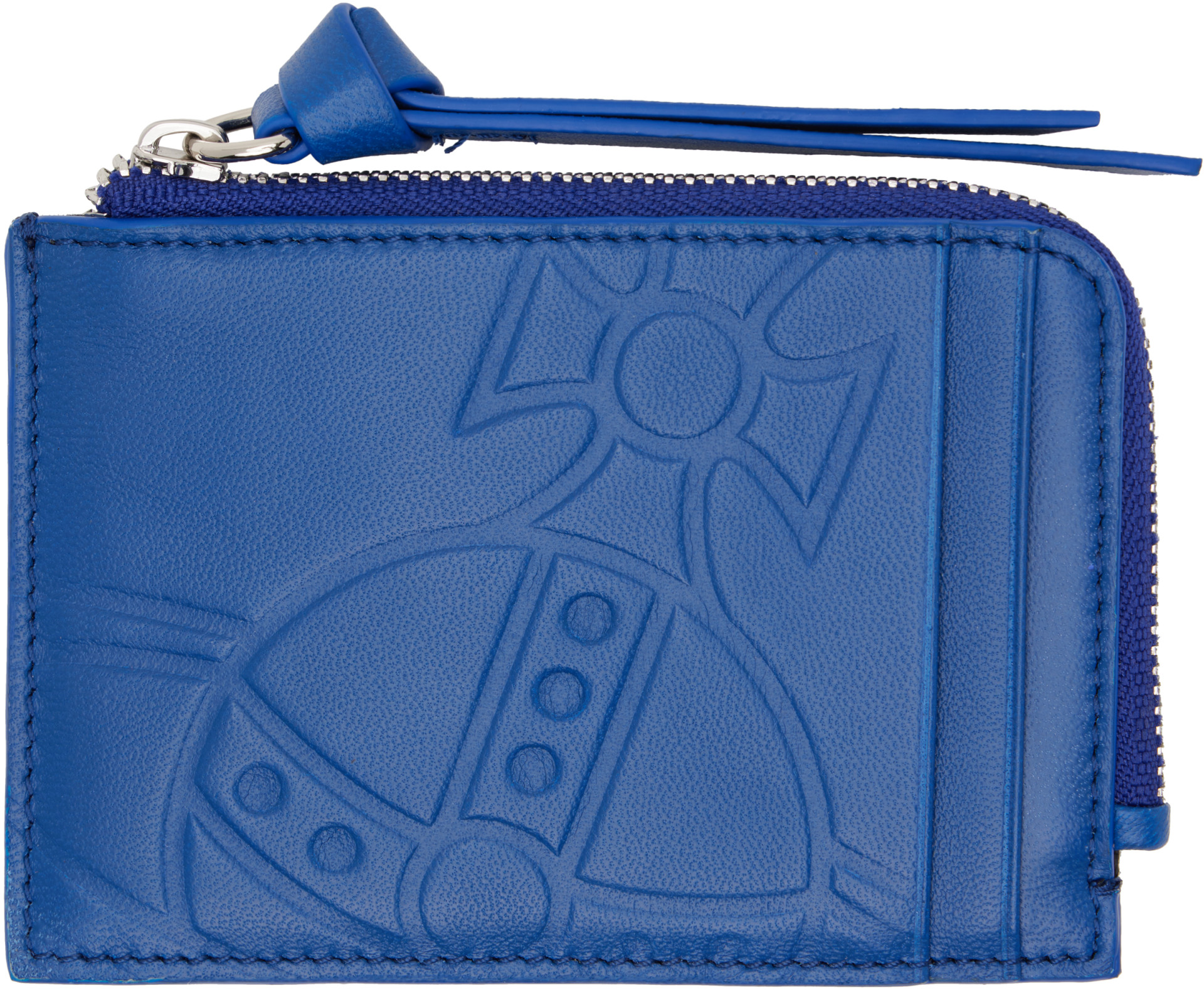 Vivienne Westwood: Blue Zip Card Holder | SSENSE