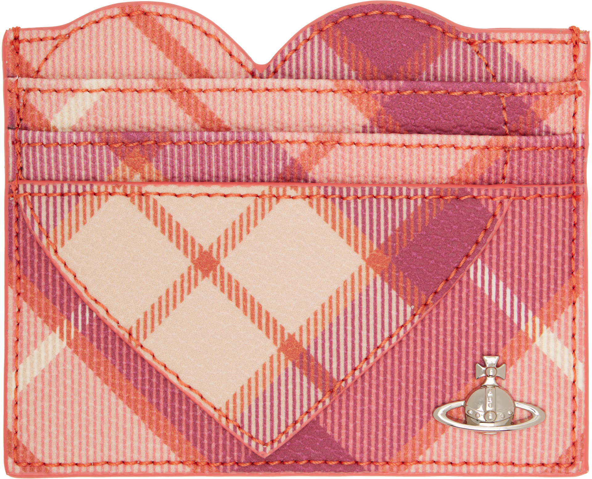 Vivienne Westwood: ピンク Heart カードケース | SSENSE 日本