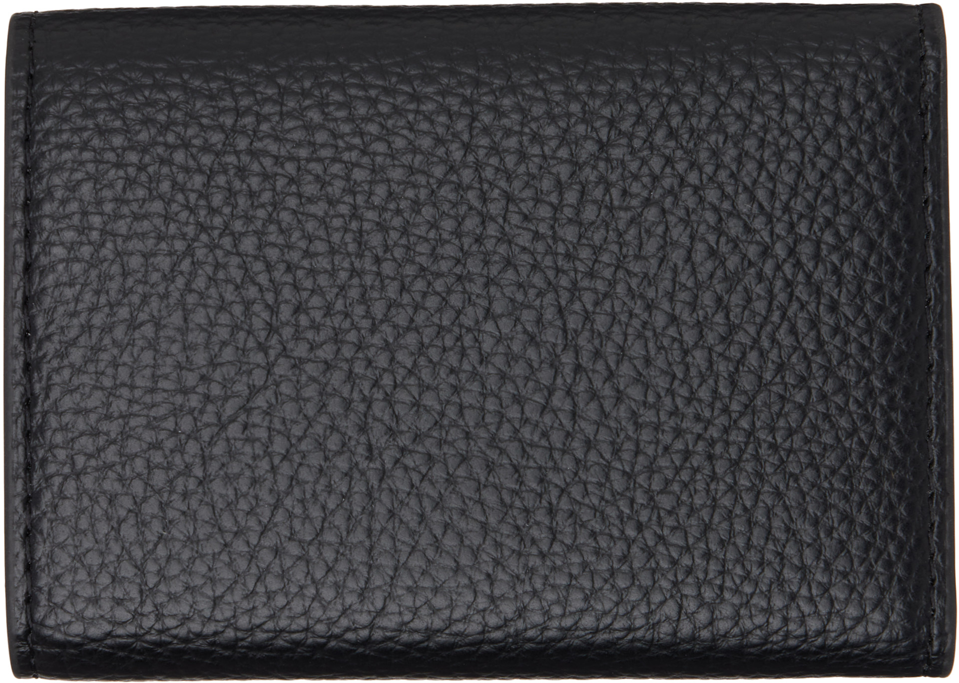 Vivienne Westwood: Black Small Flap Purse Wallet | SSENSE