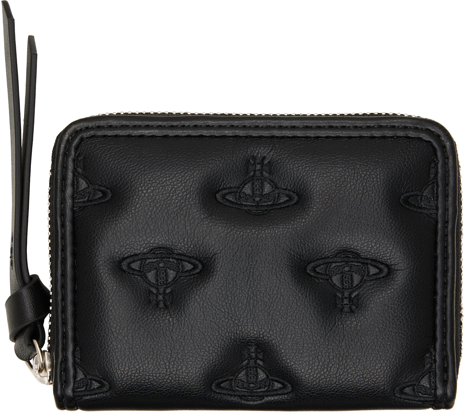 Vivienne Westwood: Black Zip Coin Case Wallet | SSENSE