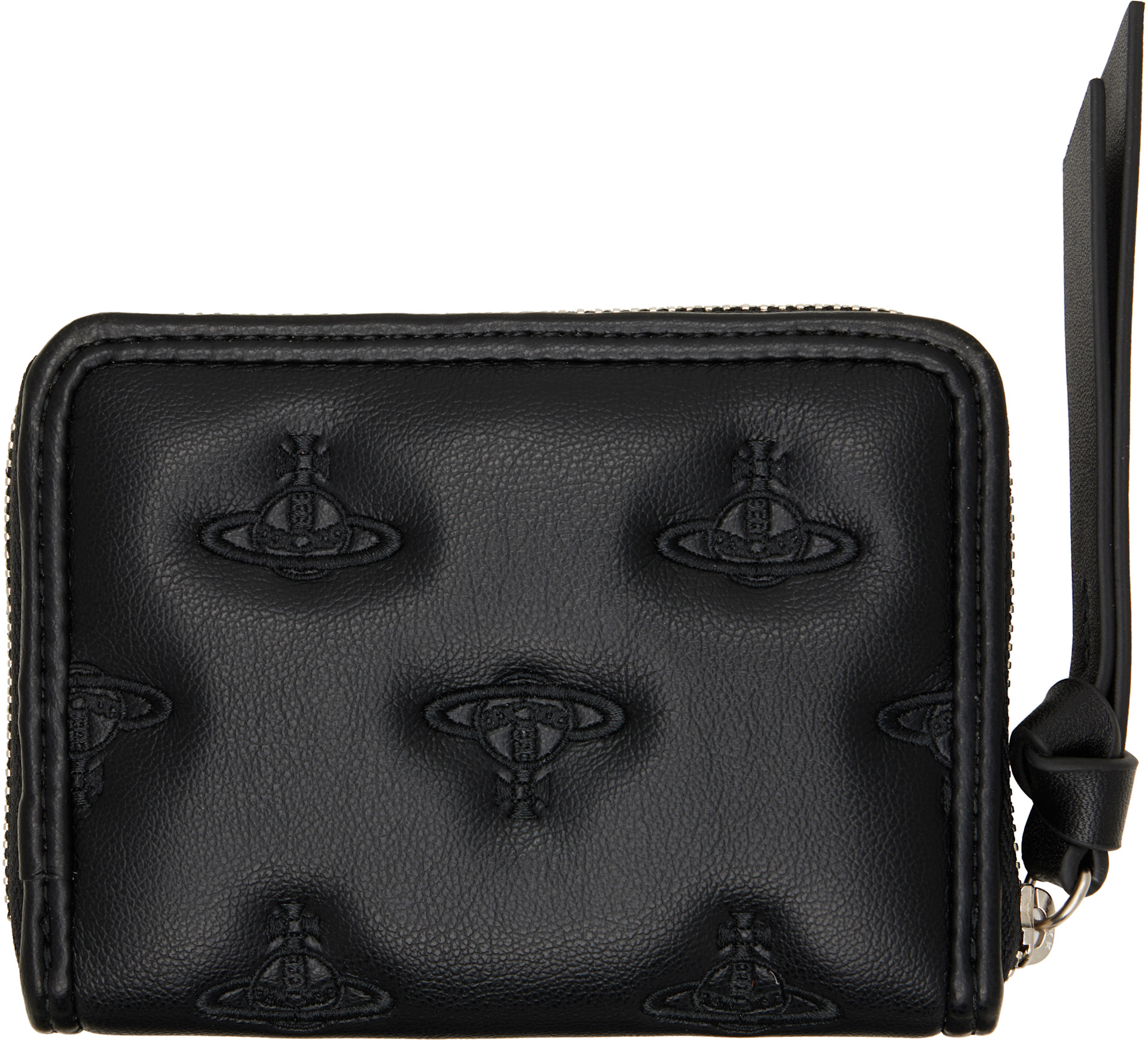 Vivienne Westwood: Black Zip Coin Case Wallet | SSENSE