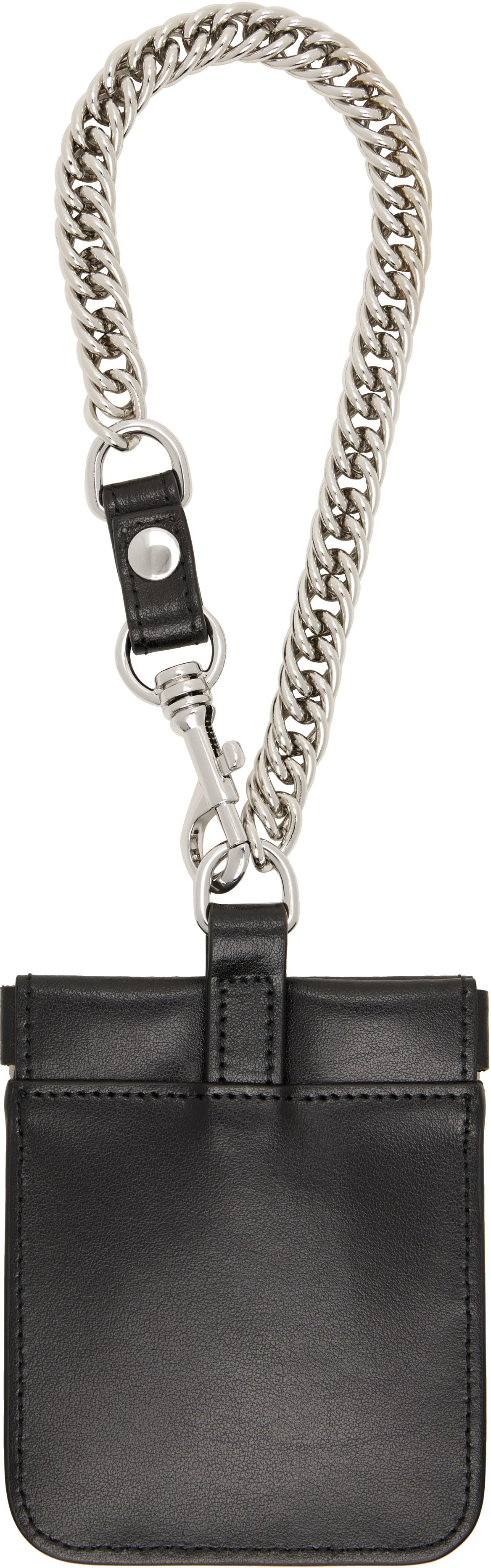 Vivienne Westwood: Black Coin Pouch Chain Wallet | SSENSE Australia