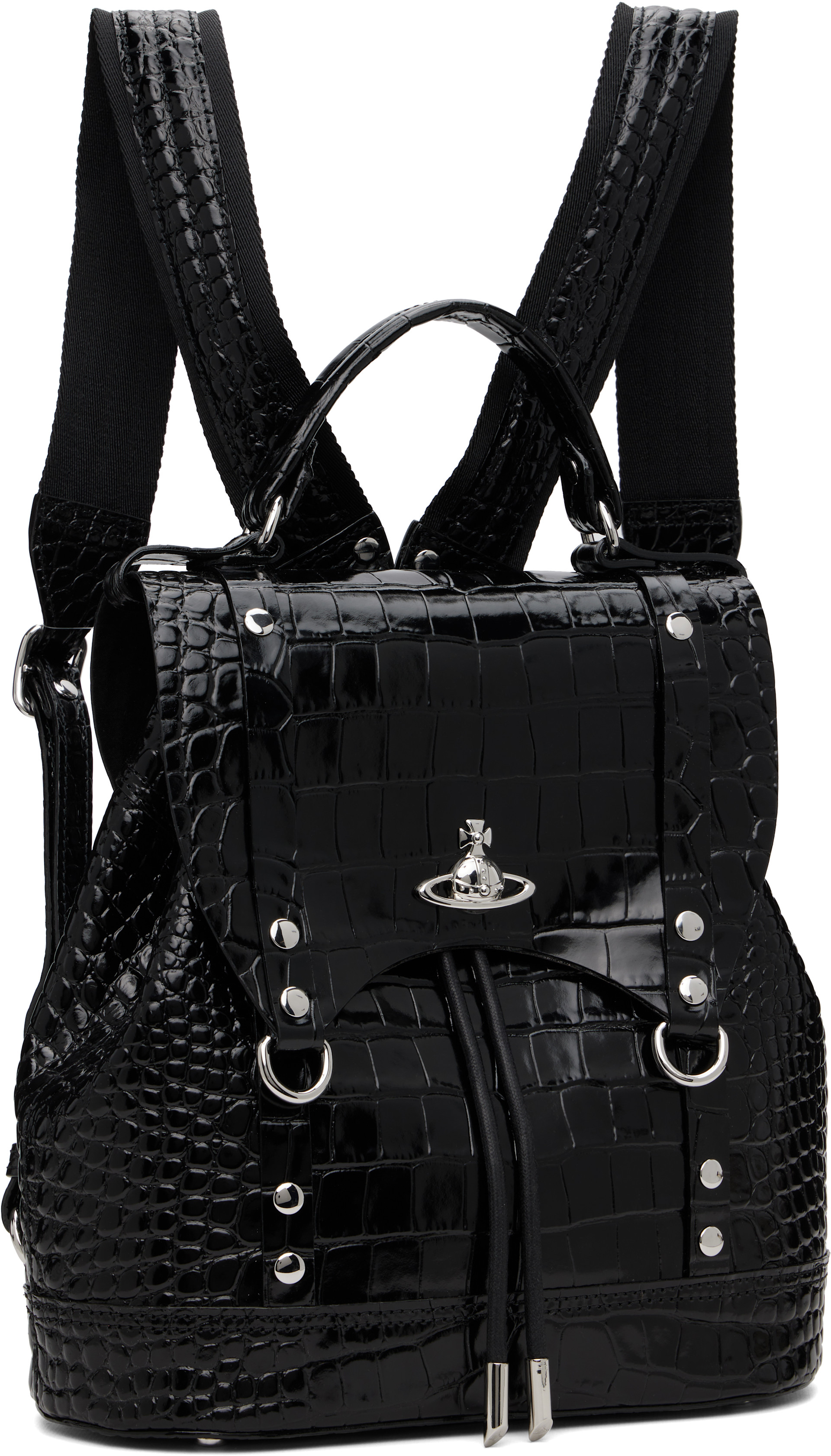 Vivienne Westwood - 블랙 스몰 맥스 백팩