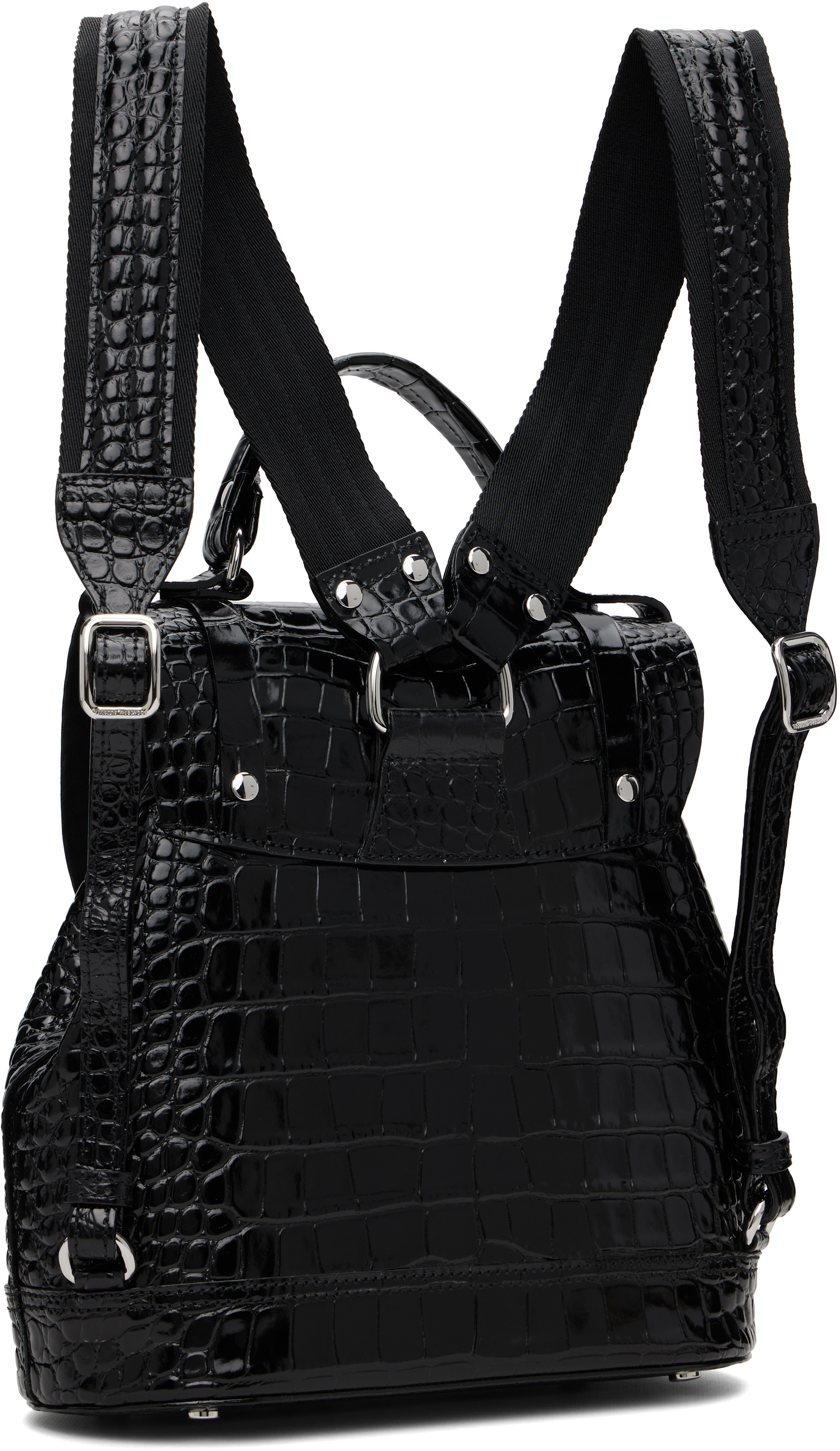 Vivienne Westwood - 블랙 스몰 맥스 백팩