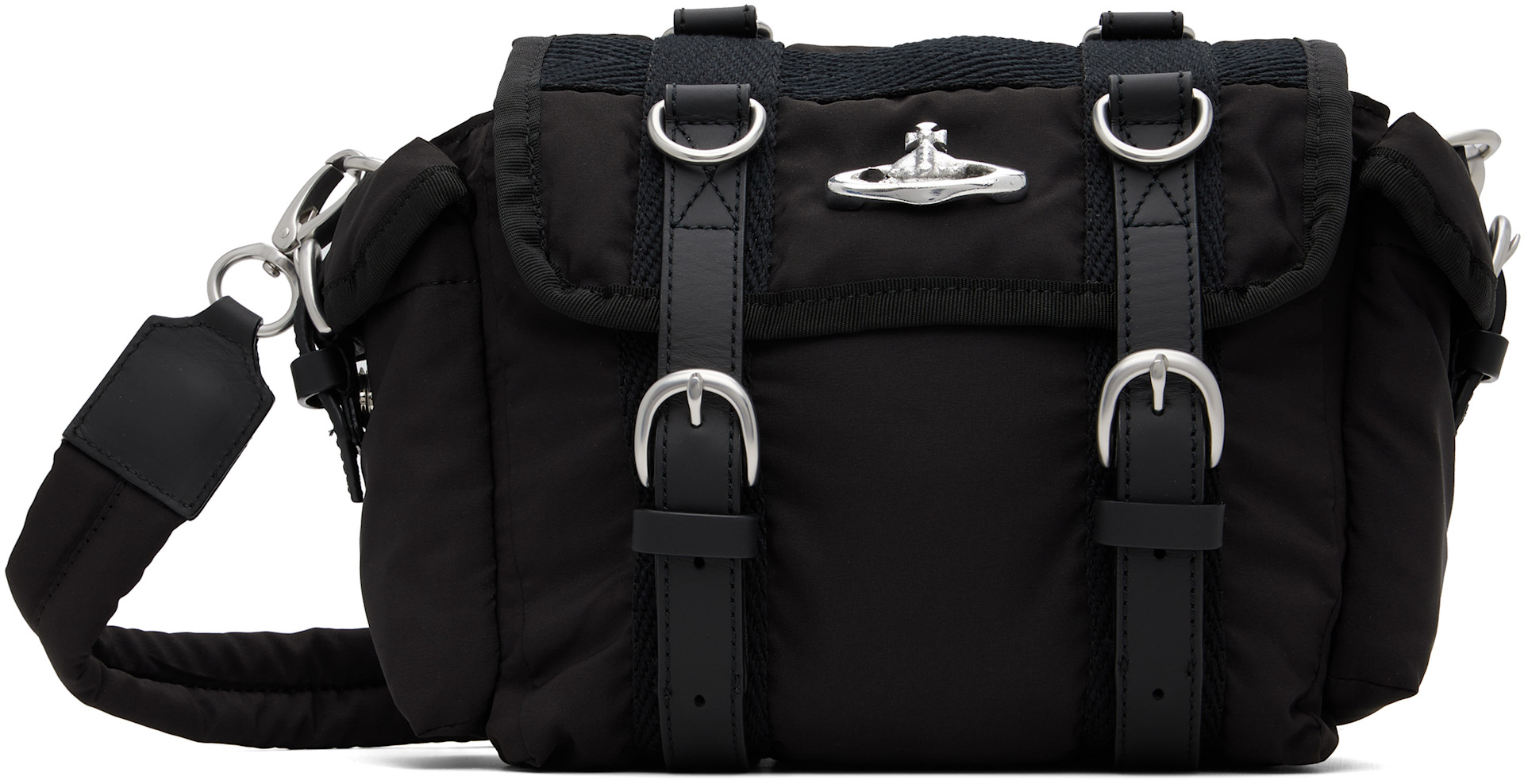 Vivienne Westwood: Black Rocky Satchel | SSENSE