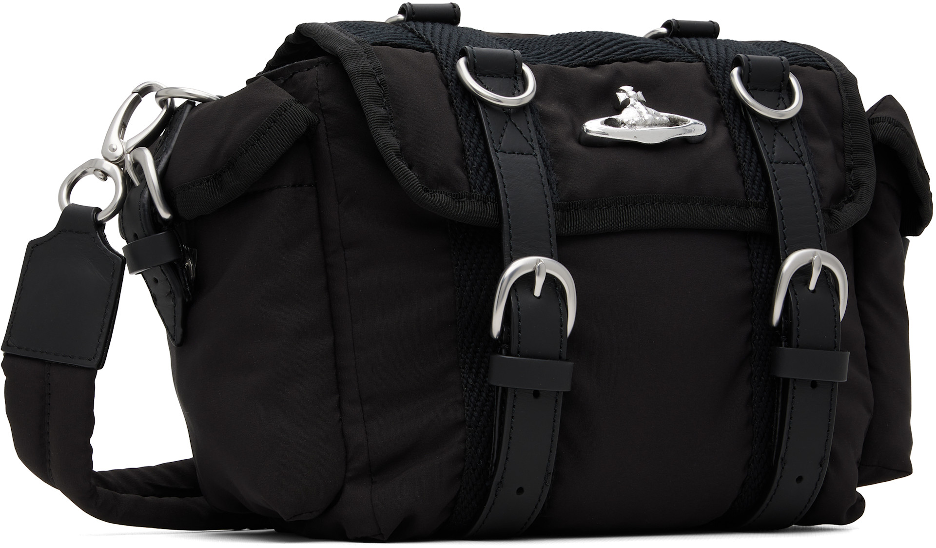 Vivienne Westwood: Black Rocky Satchel | SSENSE