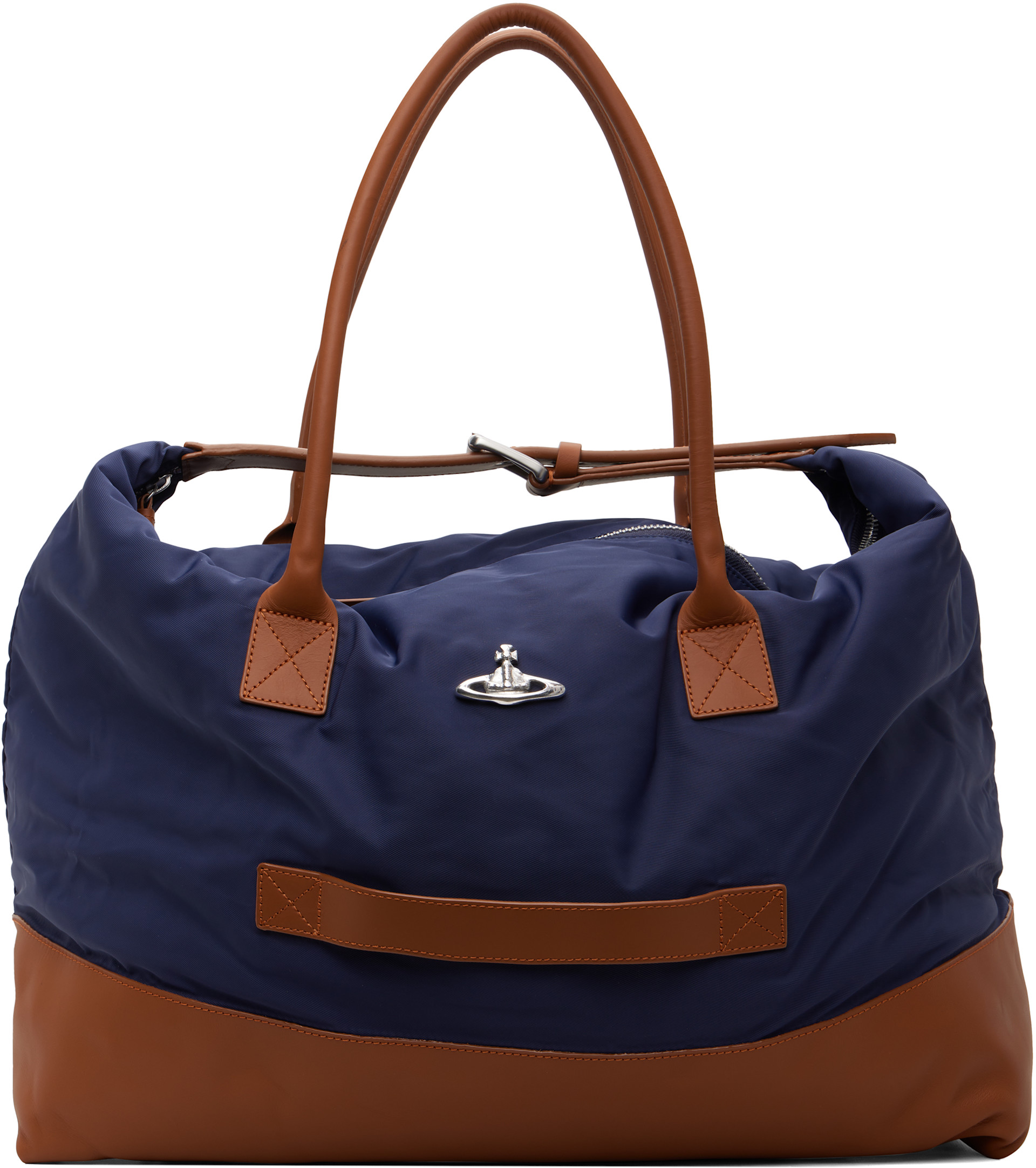Vivienne Westwood - ネイビー&ブラウン Sid Weekender ダッフルバッグ
