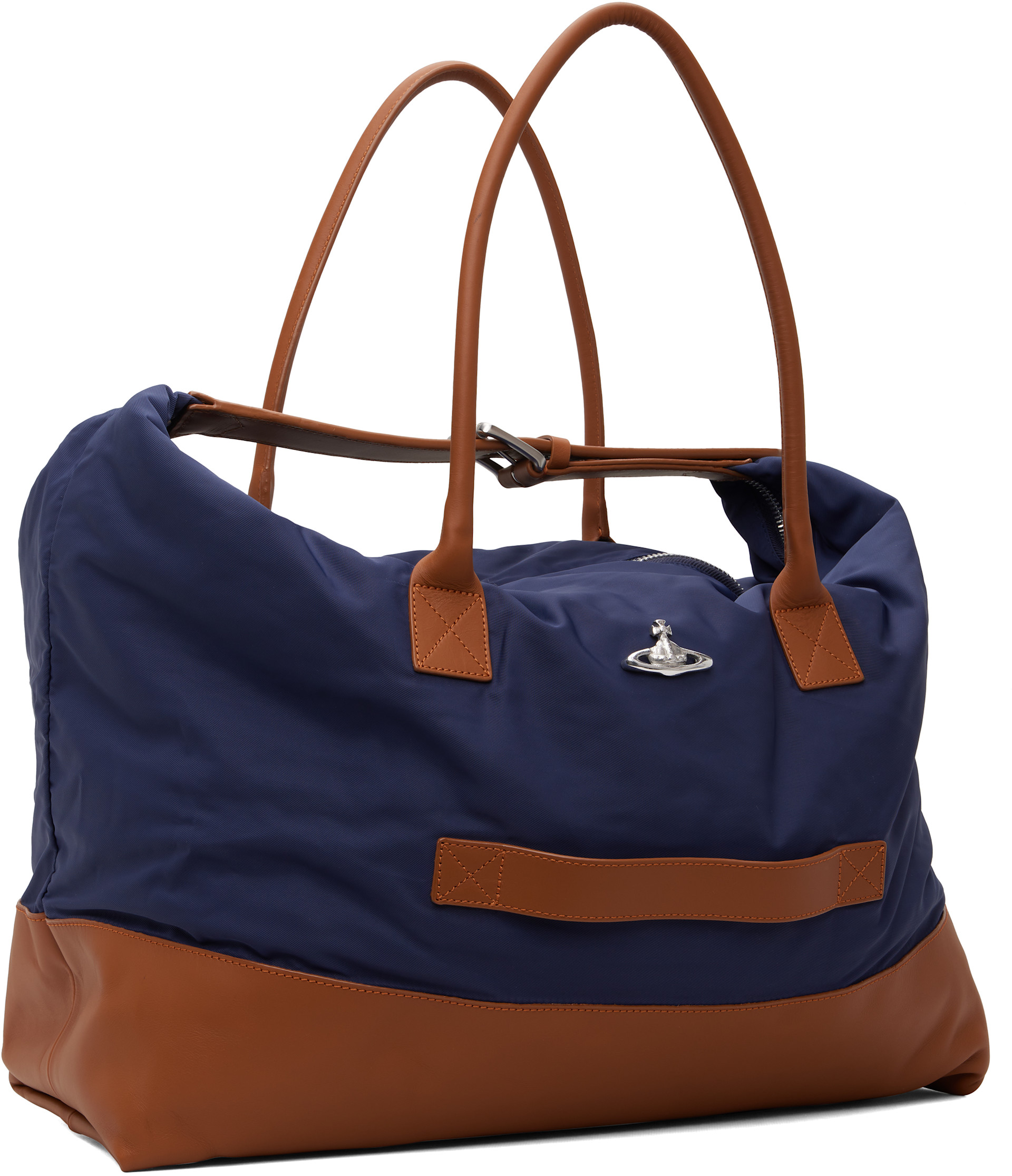 Vivienne Westwood - ネイビー&ブラウン Sid Weekender ダッフルバッグ