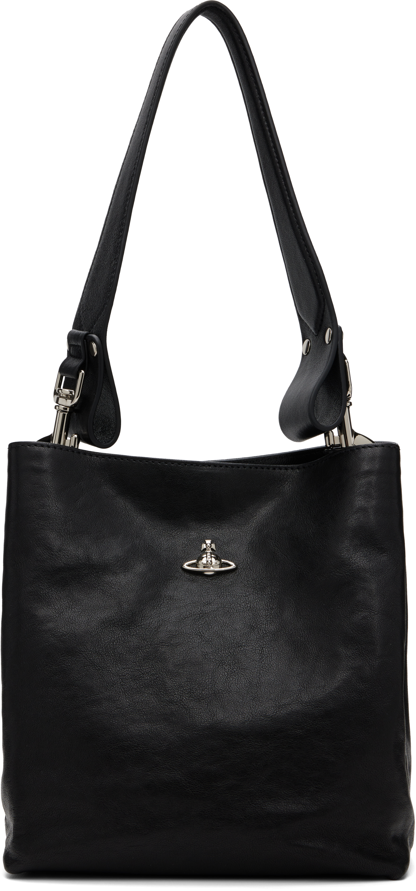 Vivienne Westwood: ブラック スモール Lottie ショルダーバッグ