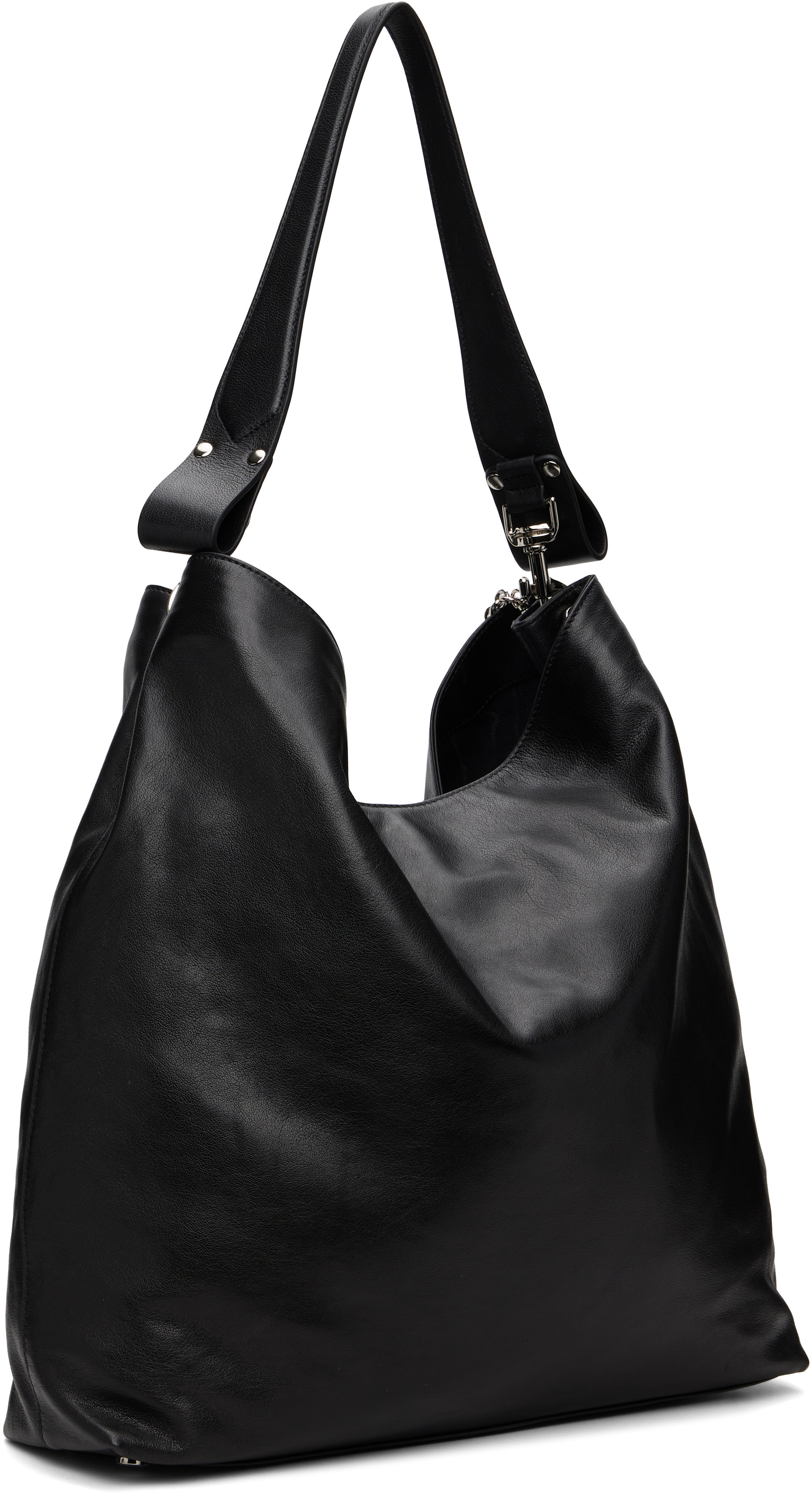 Vivienne Westwood: Black Lottie Large Shoulder Tote | SSENSE