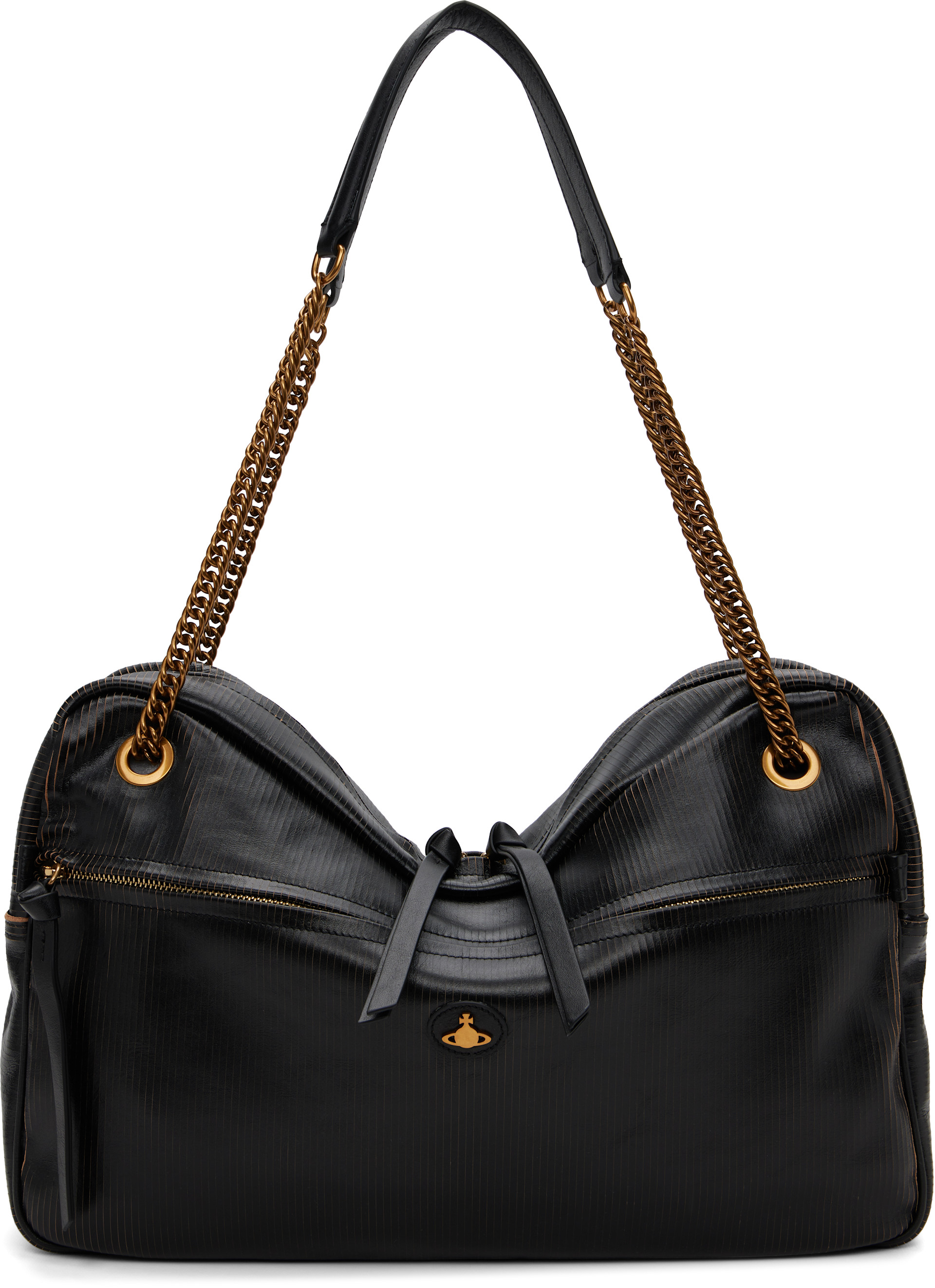 バッグ Y2k Vivienne Westwood Shoulder Bag Vivienne Westwood: Black Dolce Large Shoulder Bag | SSENSE