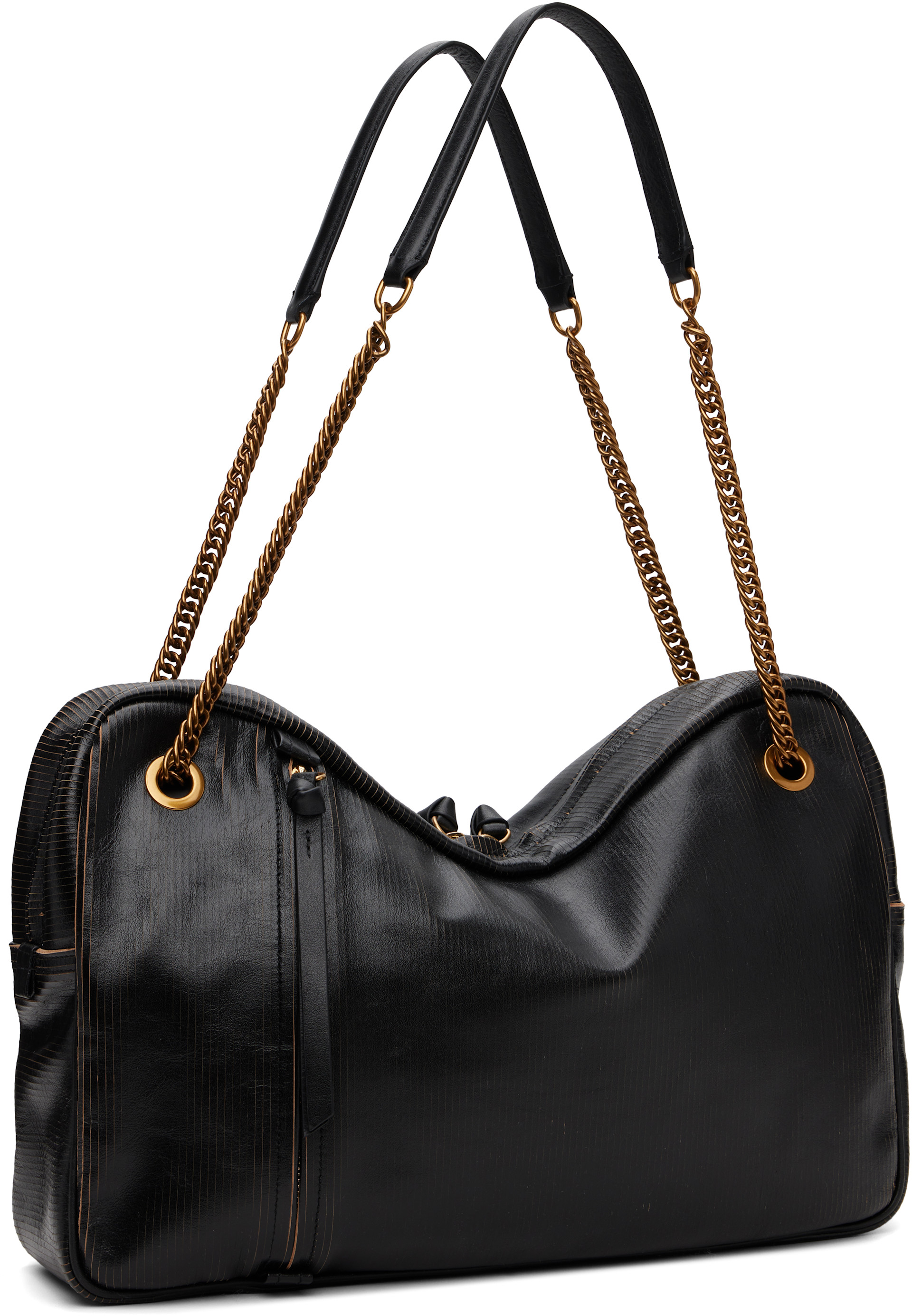 Vivienne Westwood: Black Dolce Large Shoulder Bag | SSENSE