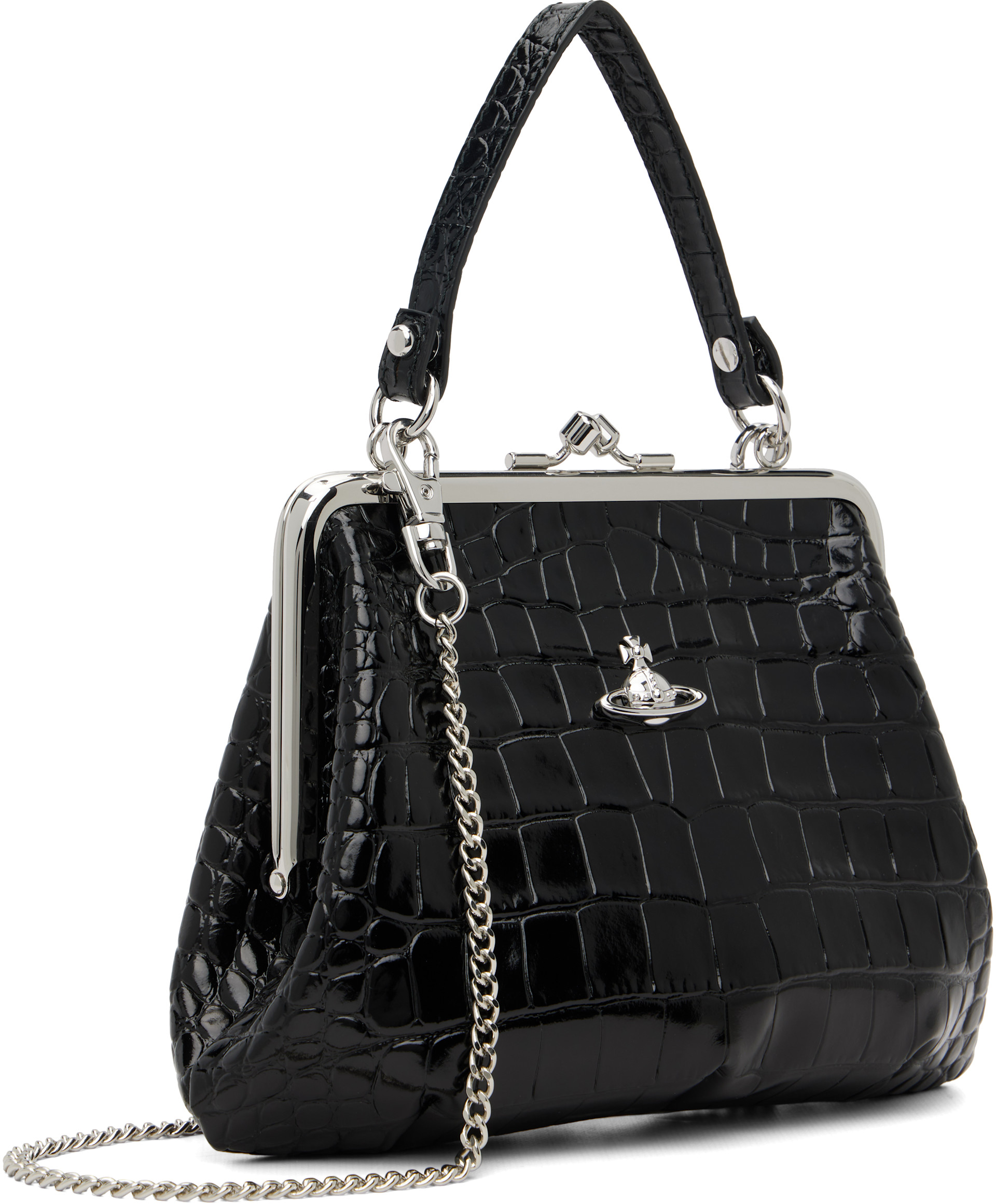 Vivienne Westwood: Black Granny Frame Bag | SSENSE