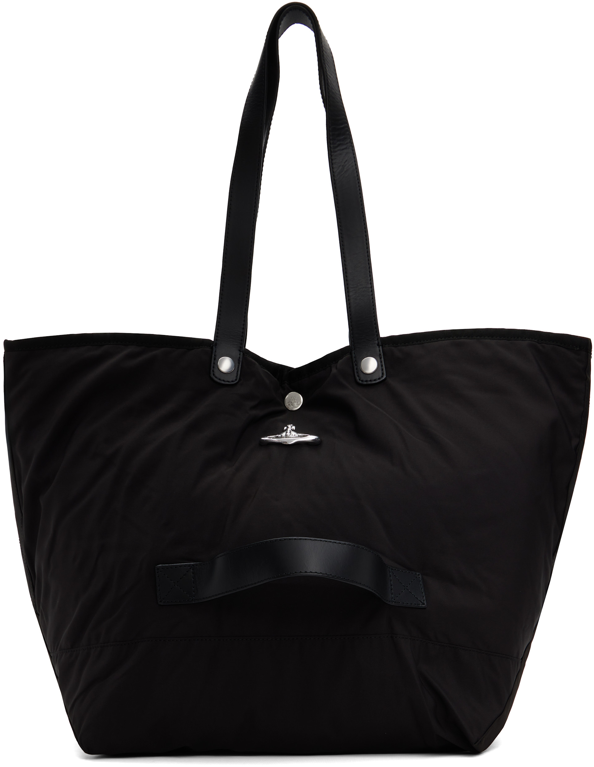 Vivienne Westwood: Black Utility Shopper Tote | SSENSE