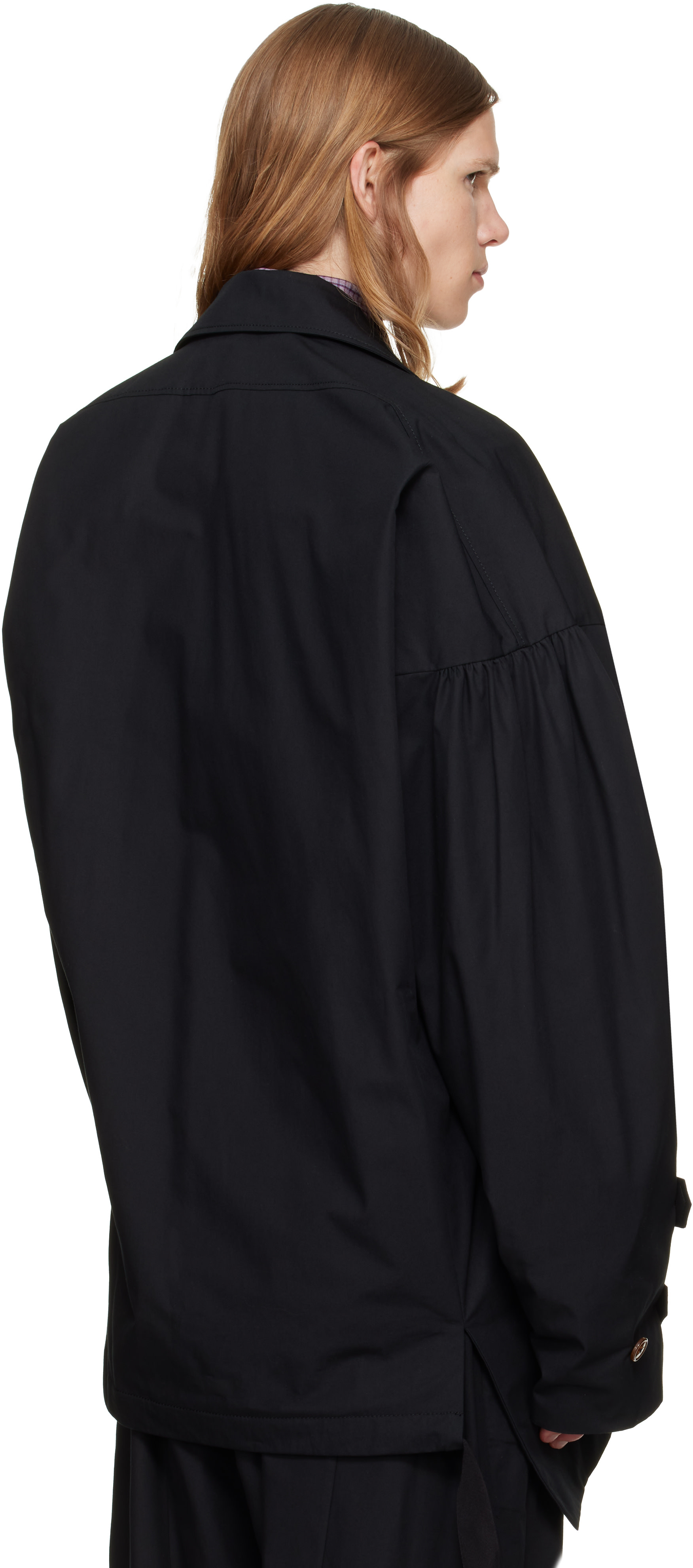 Vivienne Westwood: Black Asymmetric Over Jacket | SSENSE