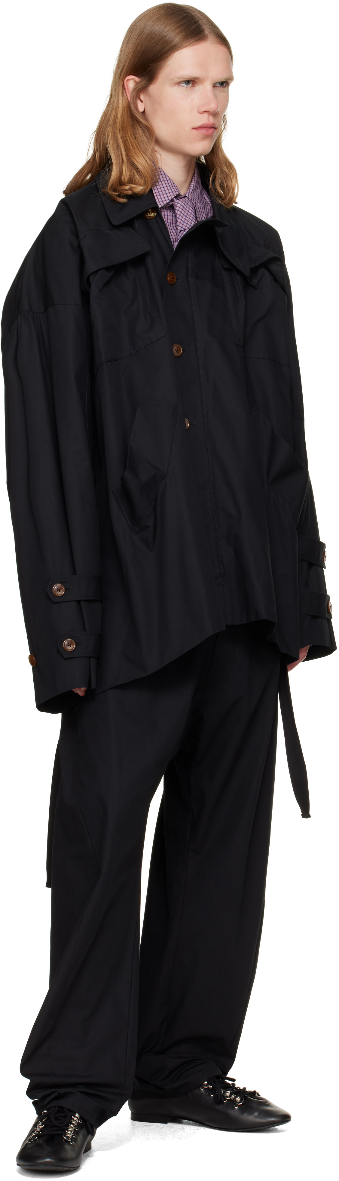 Vivienne Westwood - ブラック Asymmetric Over ジャケット