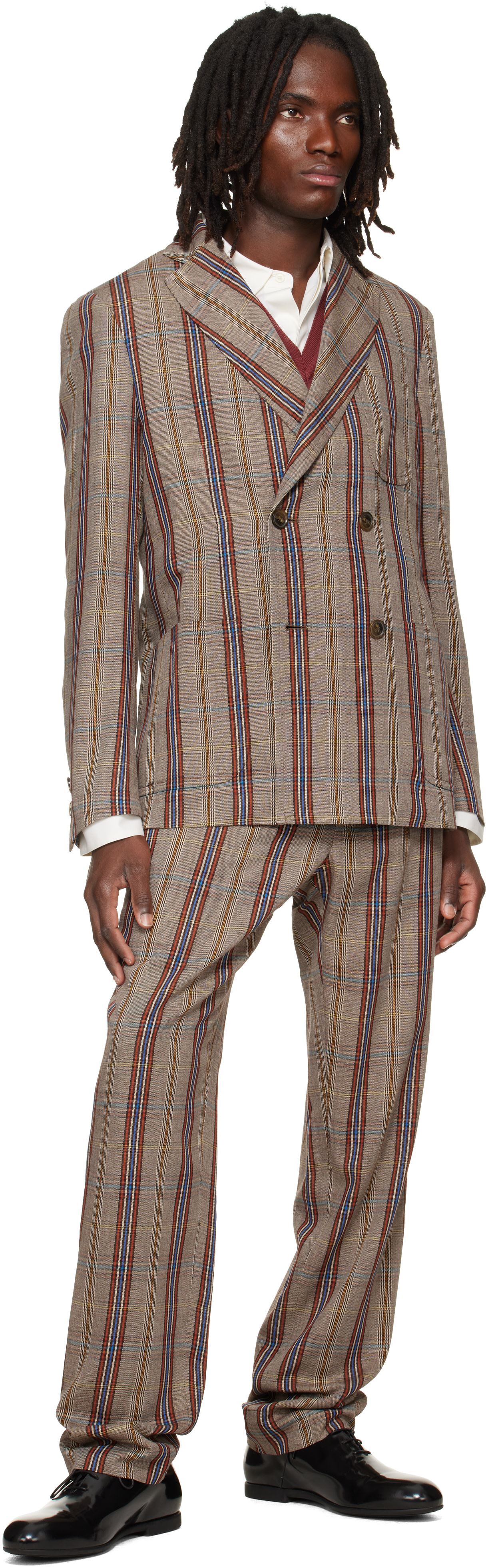 Vivienne Westwood ベージュ イージーパンツ 46 ITALY製 Vivienne Westwood: ベージュ Cruise トラウザーズ | SSENSE 日本