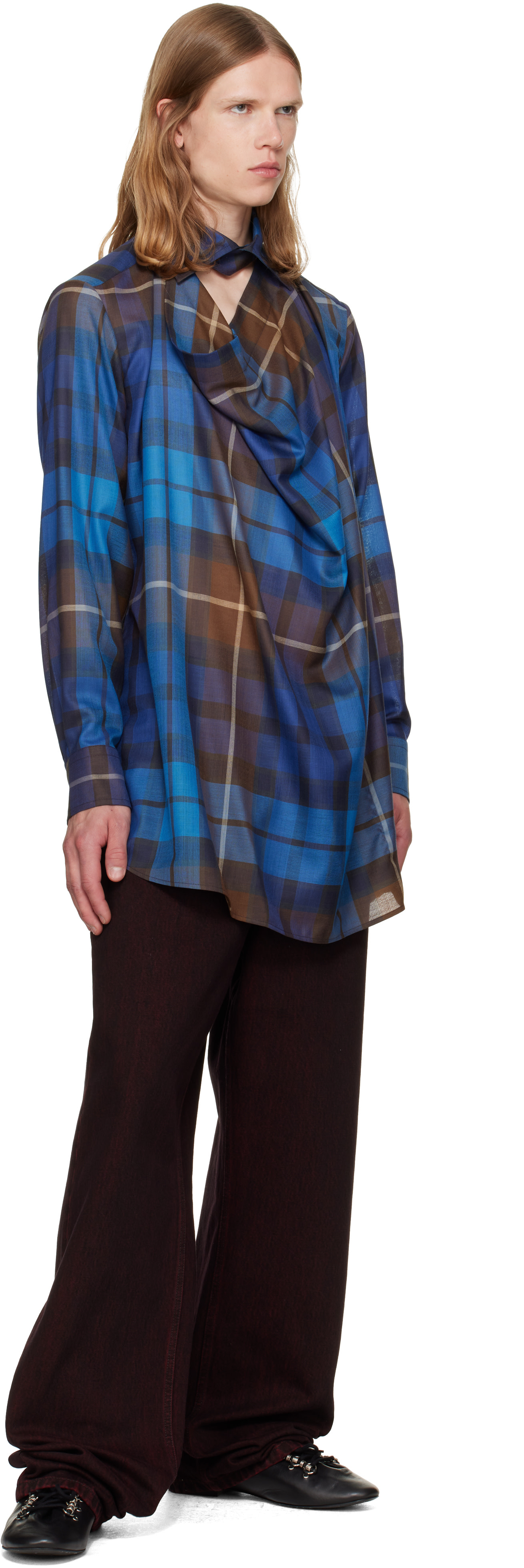Vivienne Westwood: Blue Square Shirt | SSENSE
