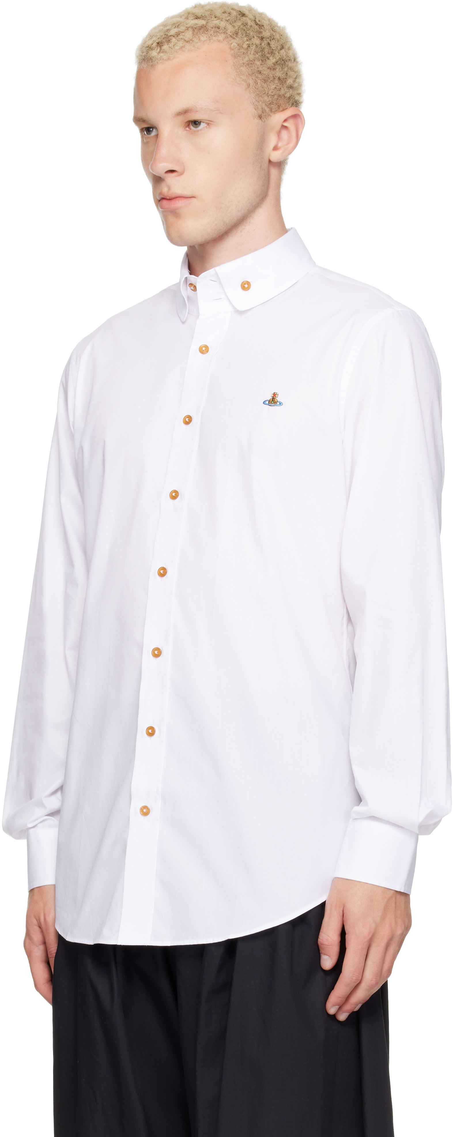 Vivienne Westwood - White Two Button Krall Shirt