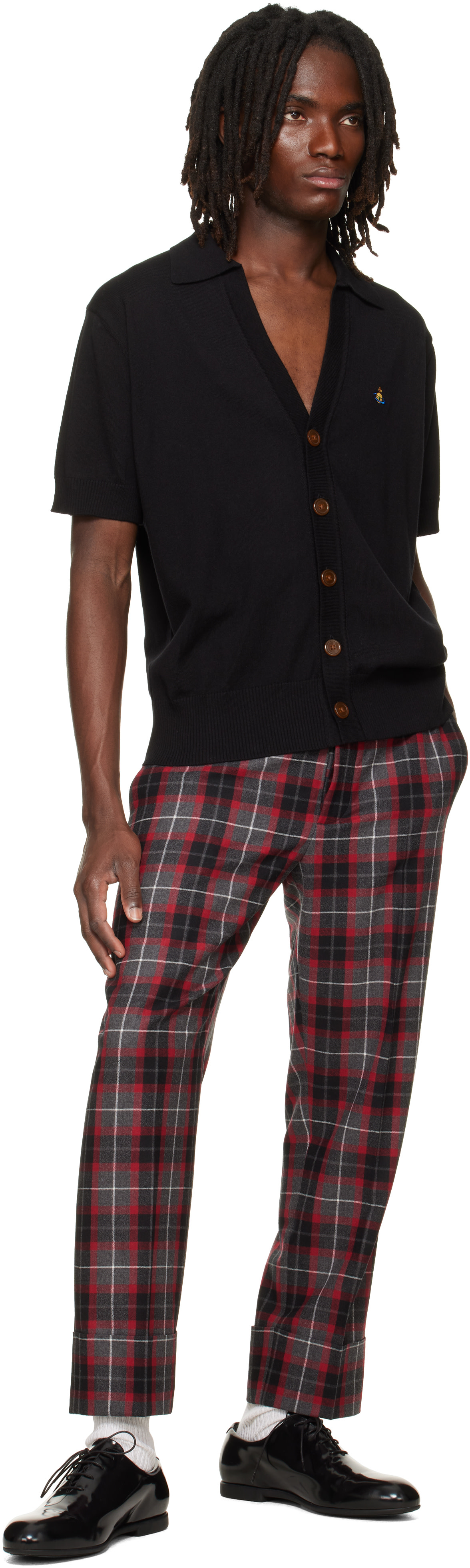 Vivienne Westwood: Black Polo Cardigan | SSENSE