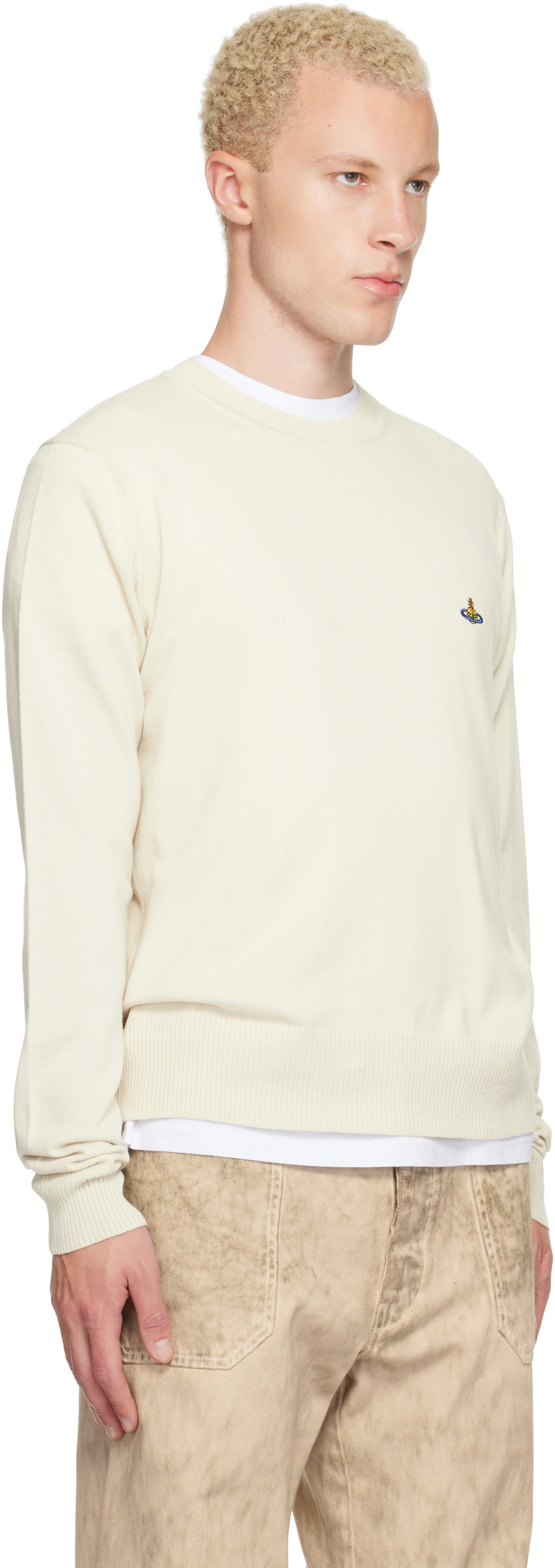 Vivienne Westwood: Off-White Alex Round Neck Sweater | SSENSE