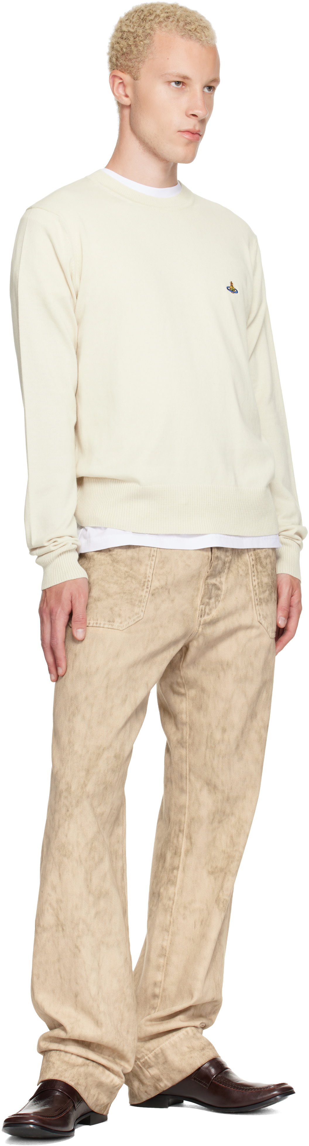 Vivienne Westwood: Off-White Alex Round Neck Sweater | SSENSE