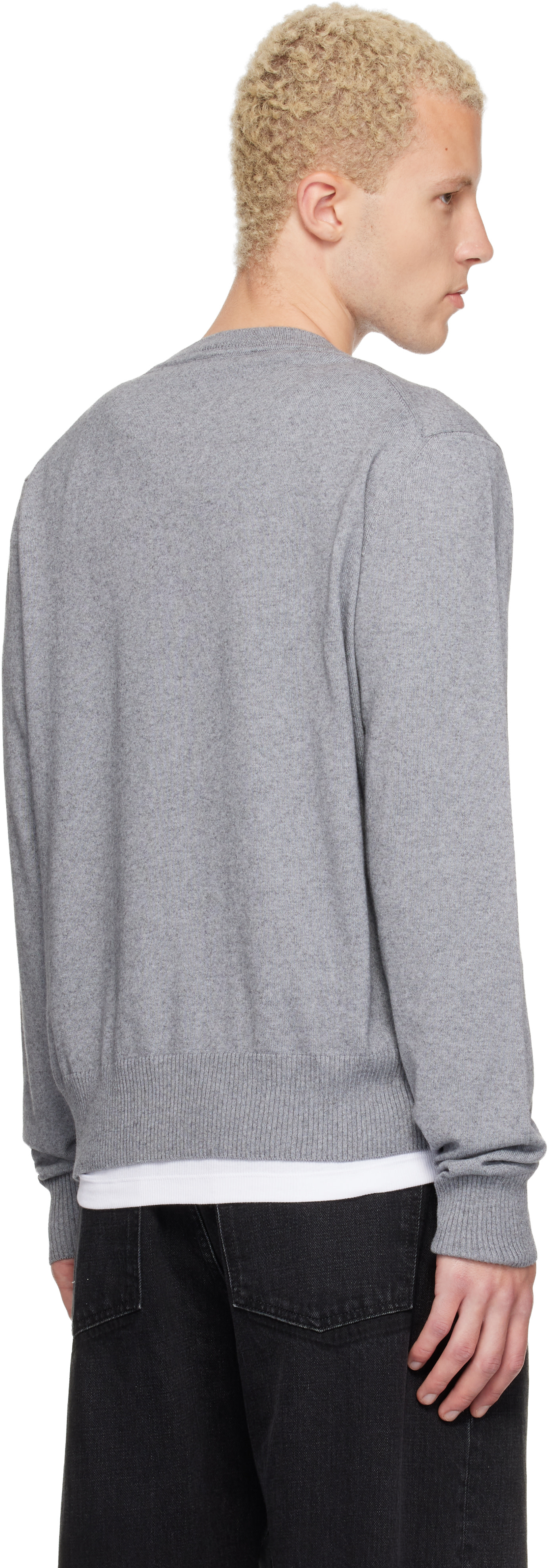 Vivienne Westwood: Gray Alex Round Neck Sweater | SSENSE