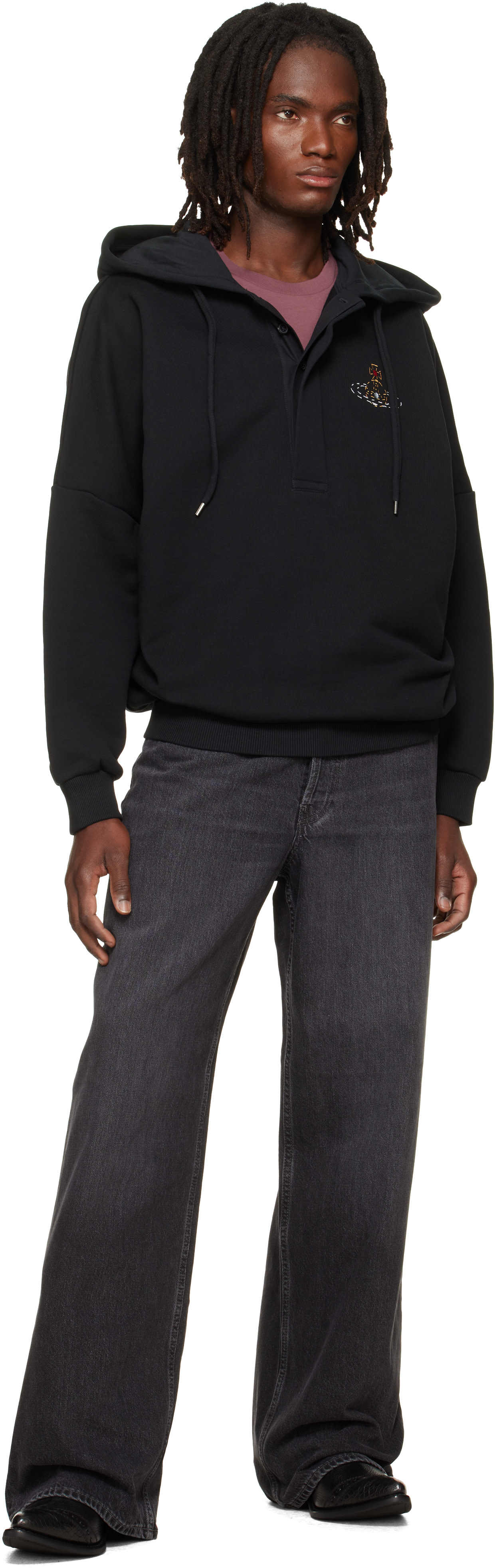 Vivienne Westwood: Black Batwing Hoodie | SSENSE