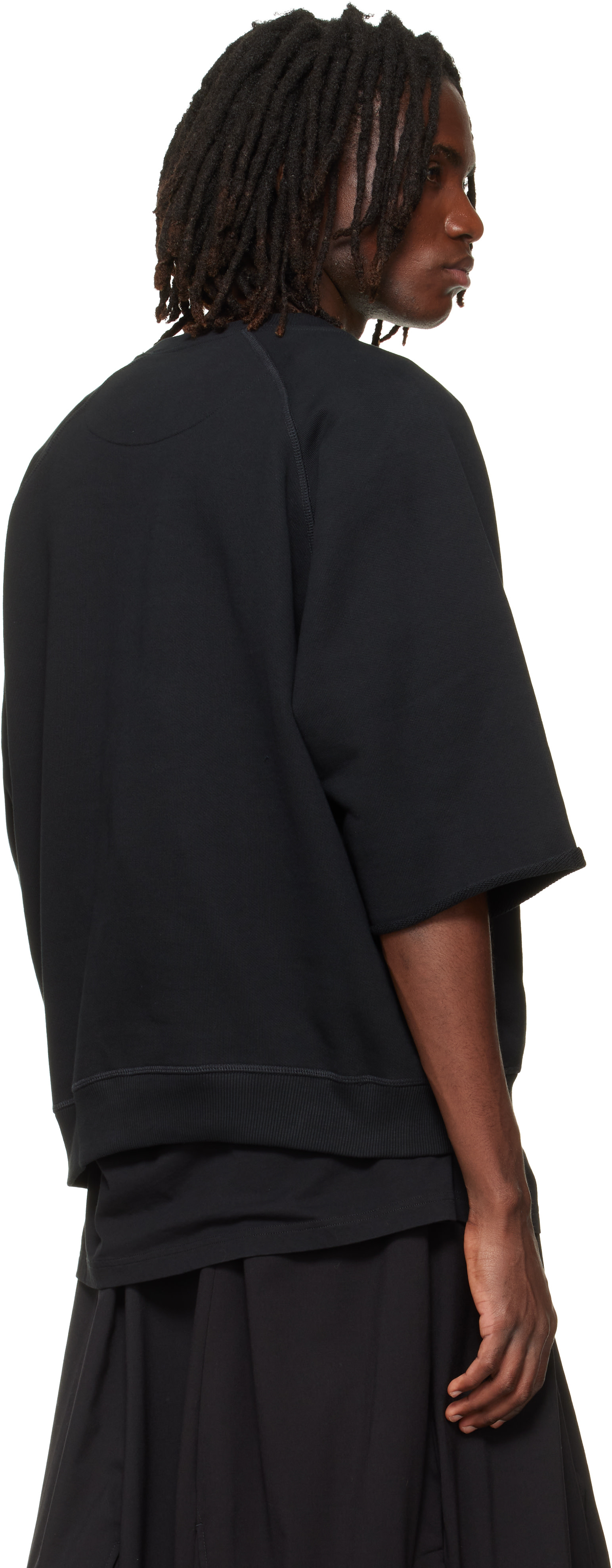 Vivienne Westwood - Pull molletonné à manches raglan courtes noir