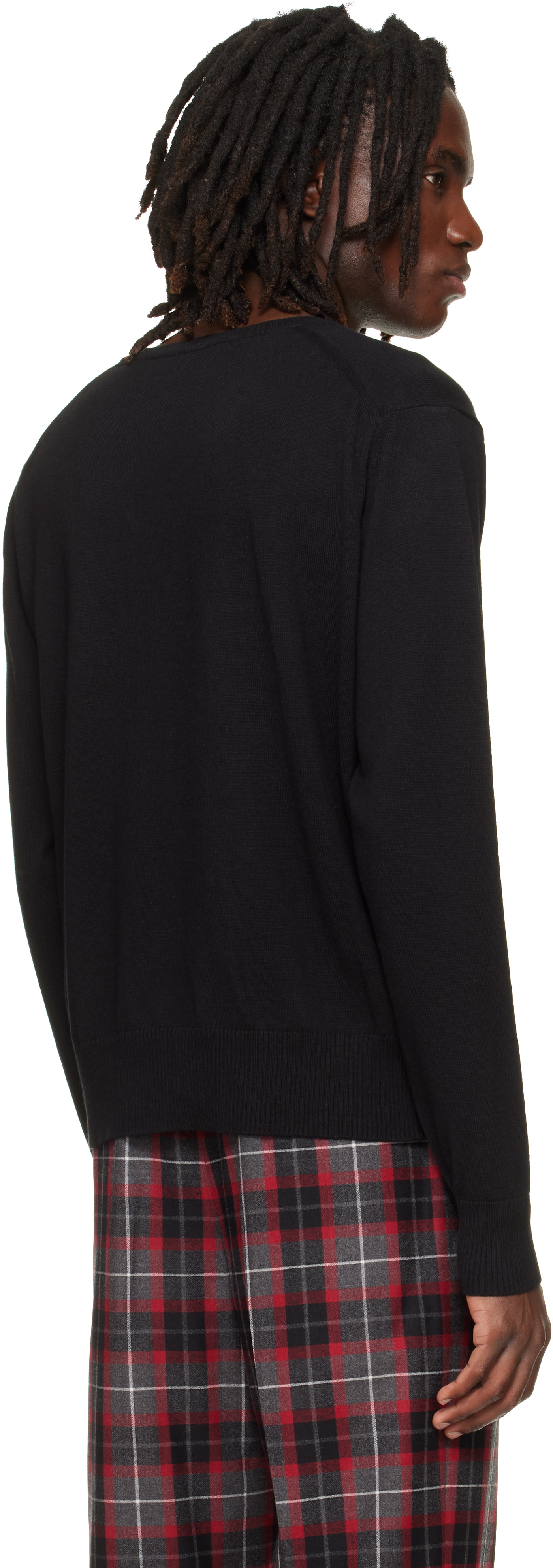 Vivienne Westwood: Black Mark V-Neck Sweater | SSENSE
