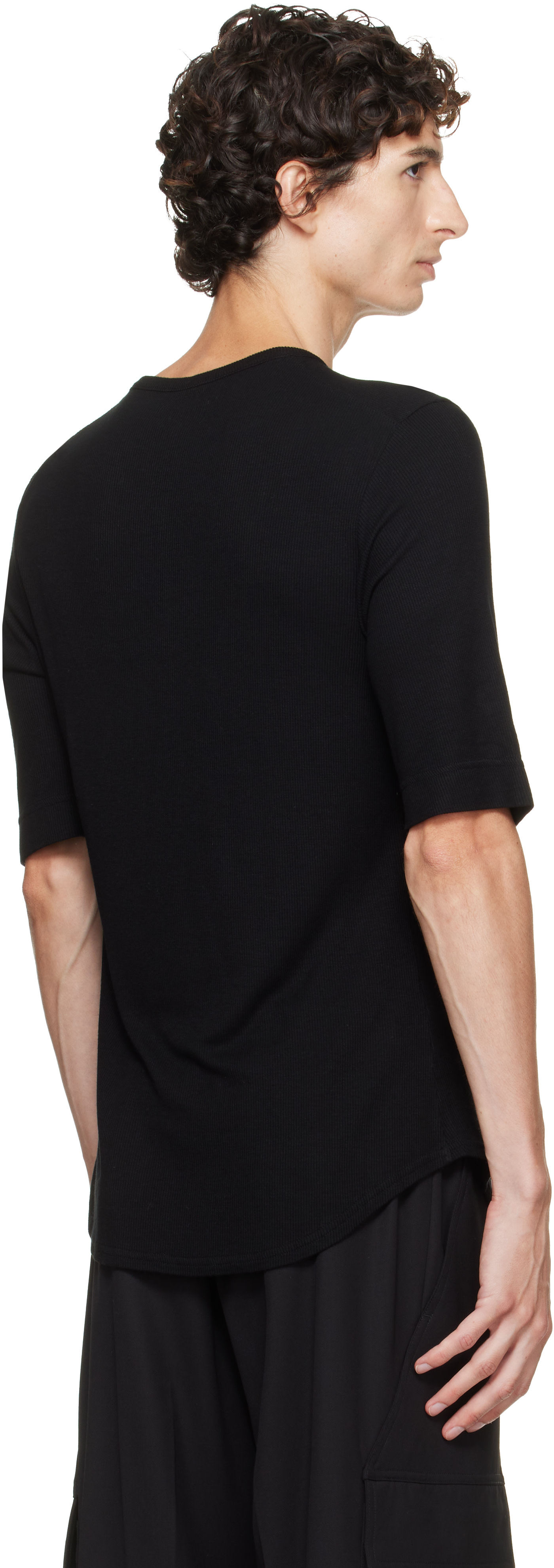 Vivienne Westwood: ブラック Sailor ヘンリーネック Tシャツ | SSENSE