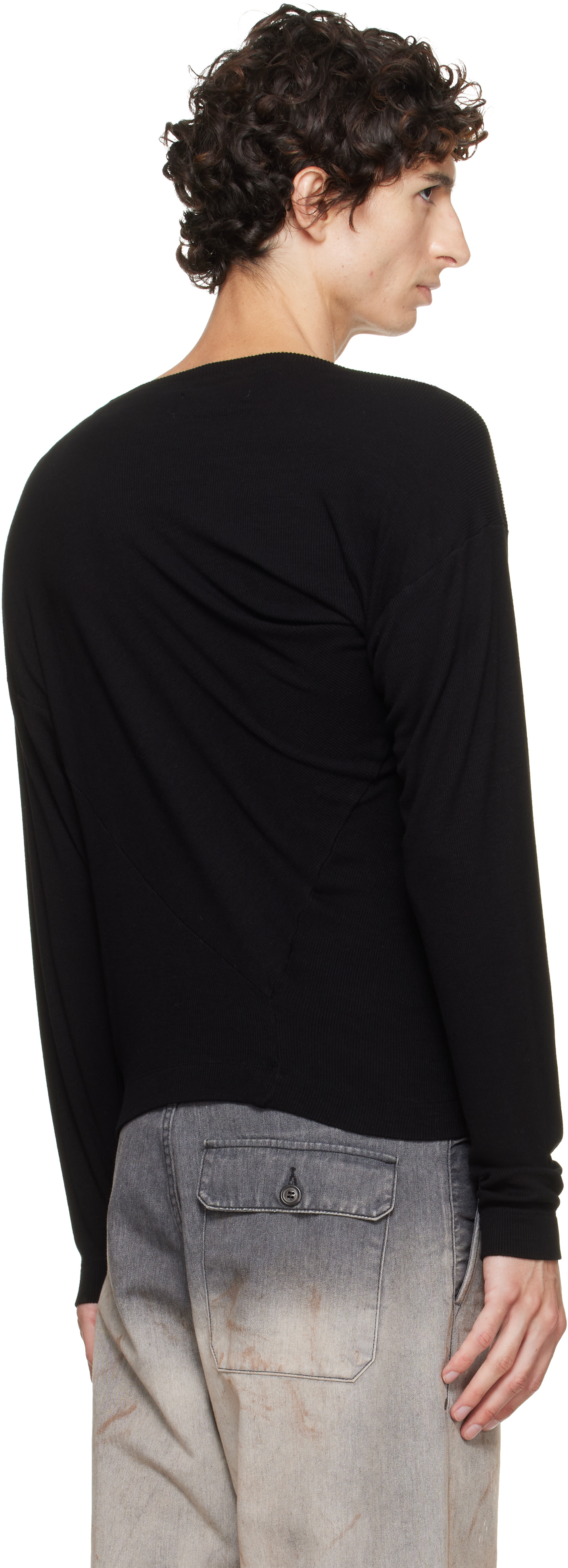 Vivienne Westwood: Black Long Sleeve Hebo T-shirt | SSENSE