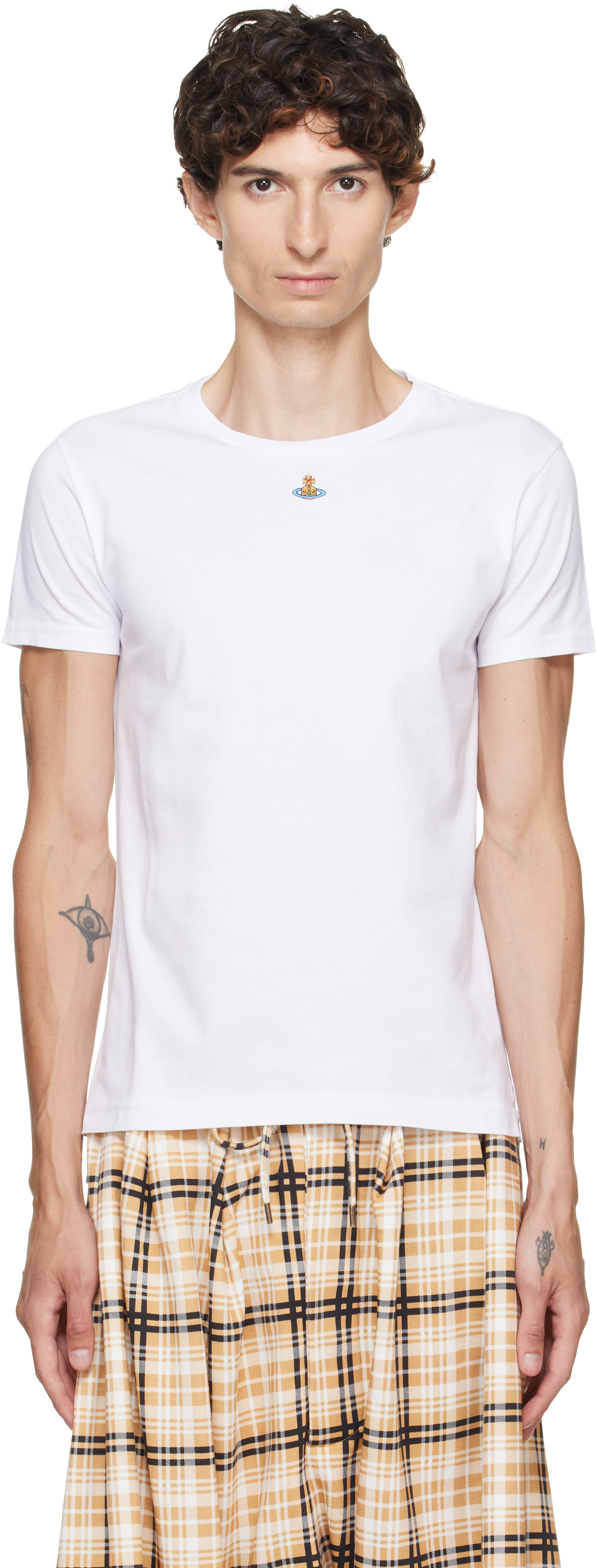 PERU　 Vivienne Westwood Vivienne Westwood: White Orb Peru T-shirt | SSENSE