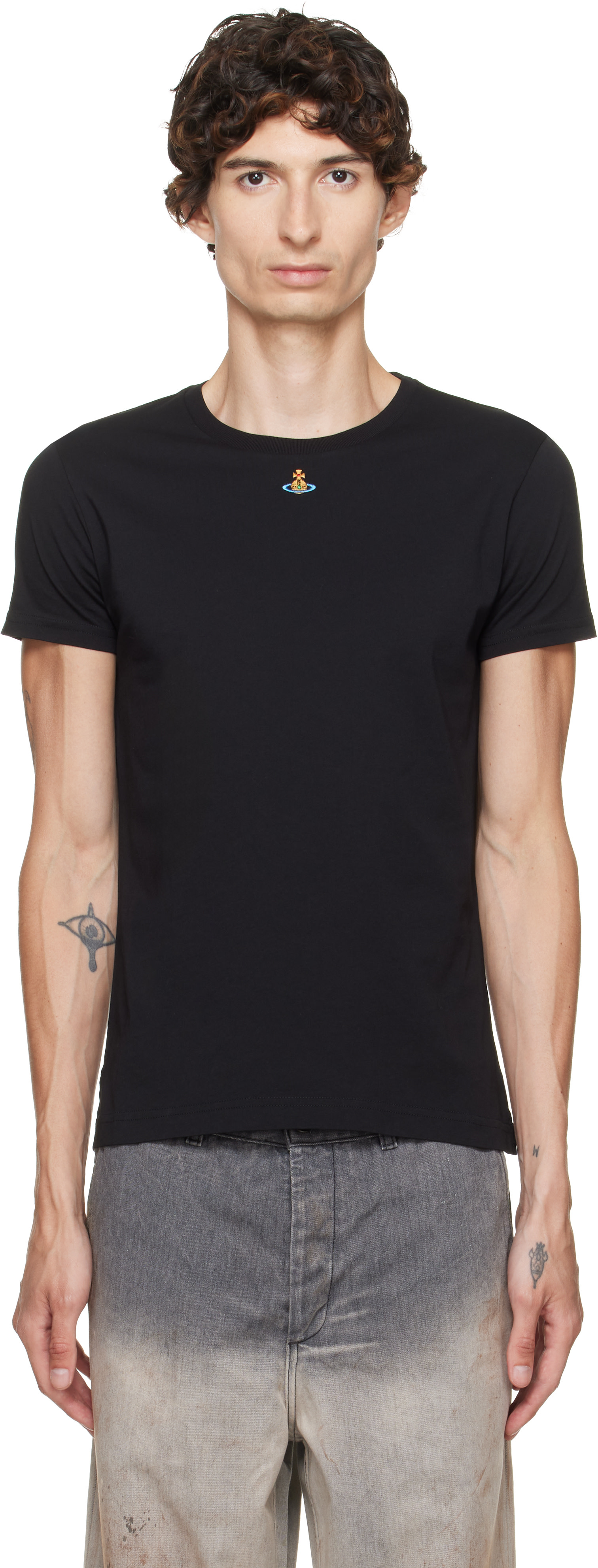 Vivienne Westwood: Black Orb Peru T-shirt | SSENSE Canada