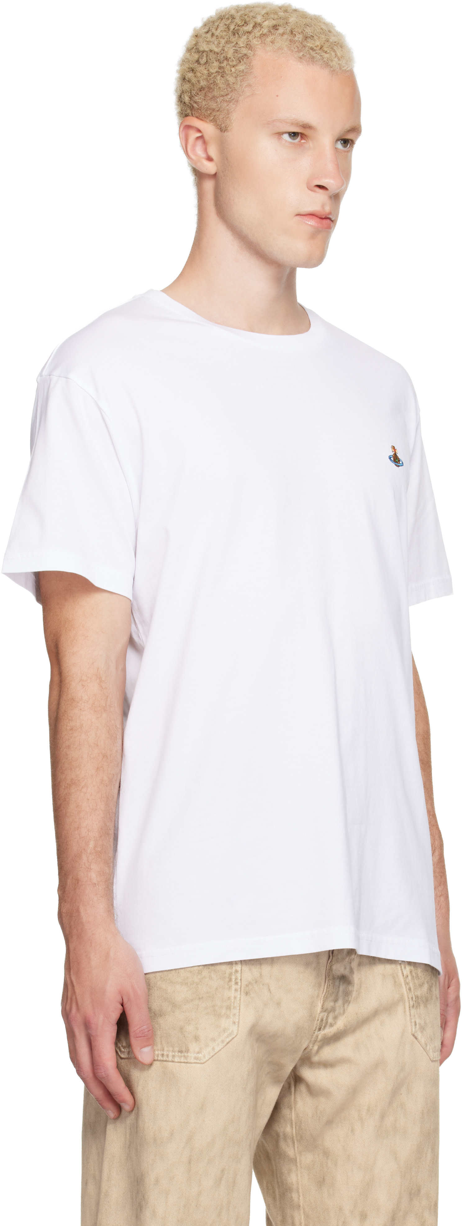 Vivienne Westwood: White Classic Multicolor Orb T-shirt | SSENSE
