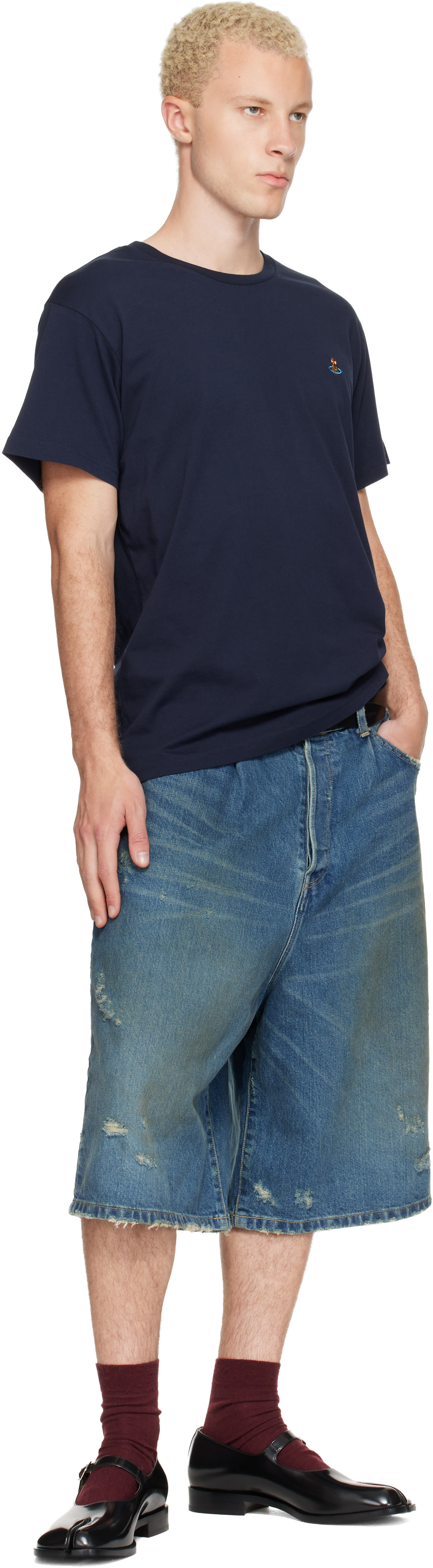 Vivienne Westwood: ネイビー Classic Multicolor Orb Tシャツ
