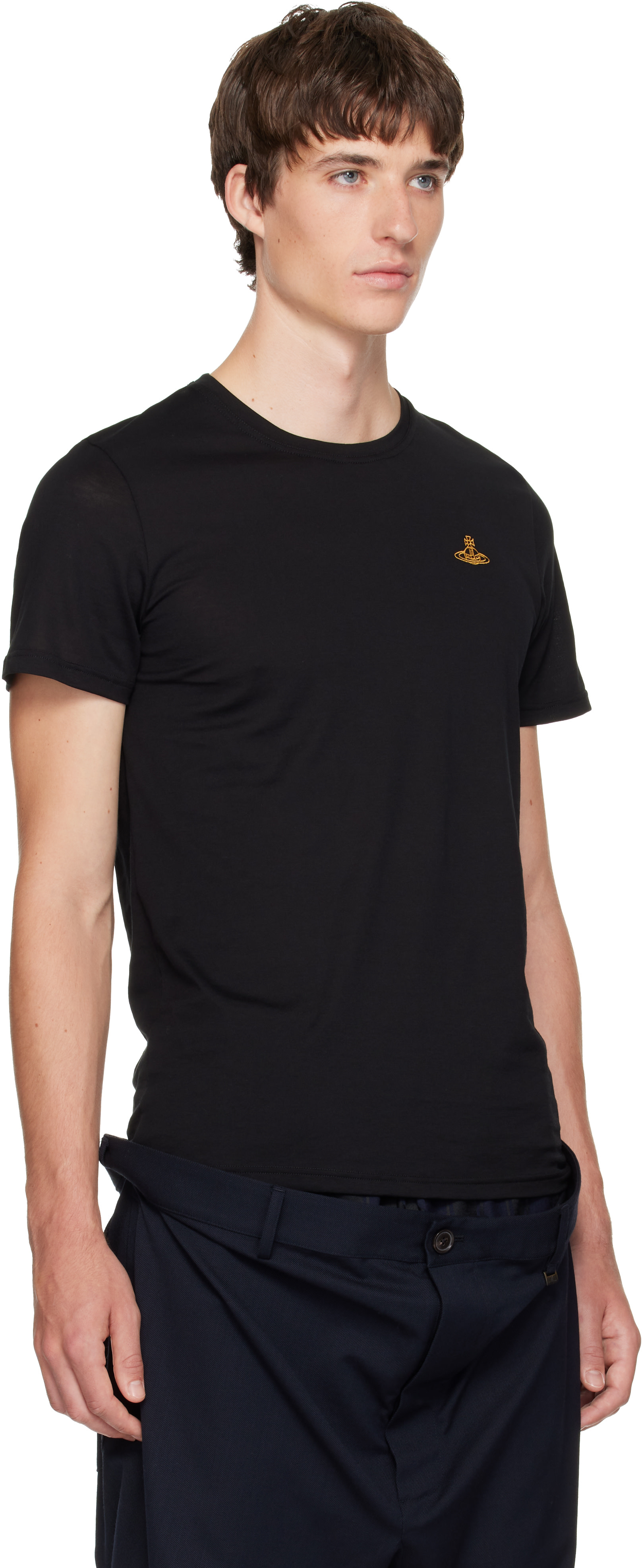 Vivienne Westwood Tシャツ Vivienne Westwood: Black 'Undershirt' T-shirt | SSENSE