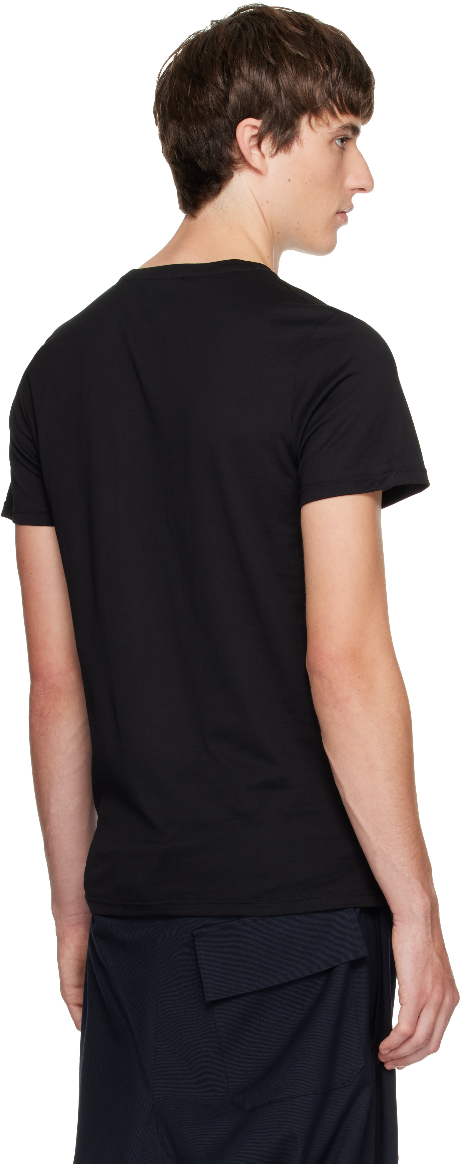 Vivienne Westwood: ブラック 'Undershirt' Tシャツ | SSENSE 日本