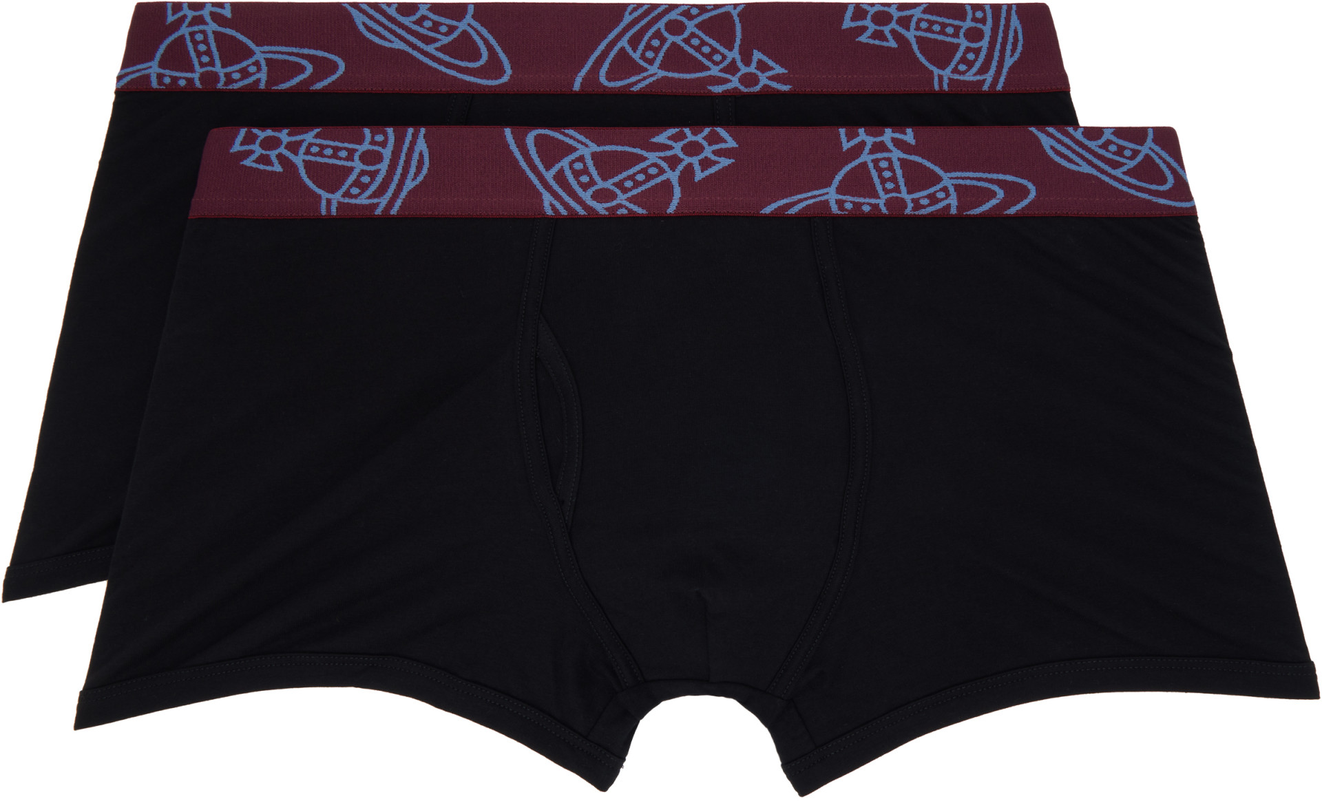 Vivienne Westwood: ブラック コットン ボクサーブリーフ 2枚セット