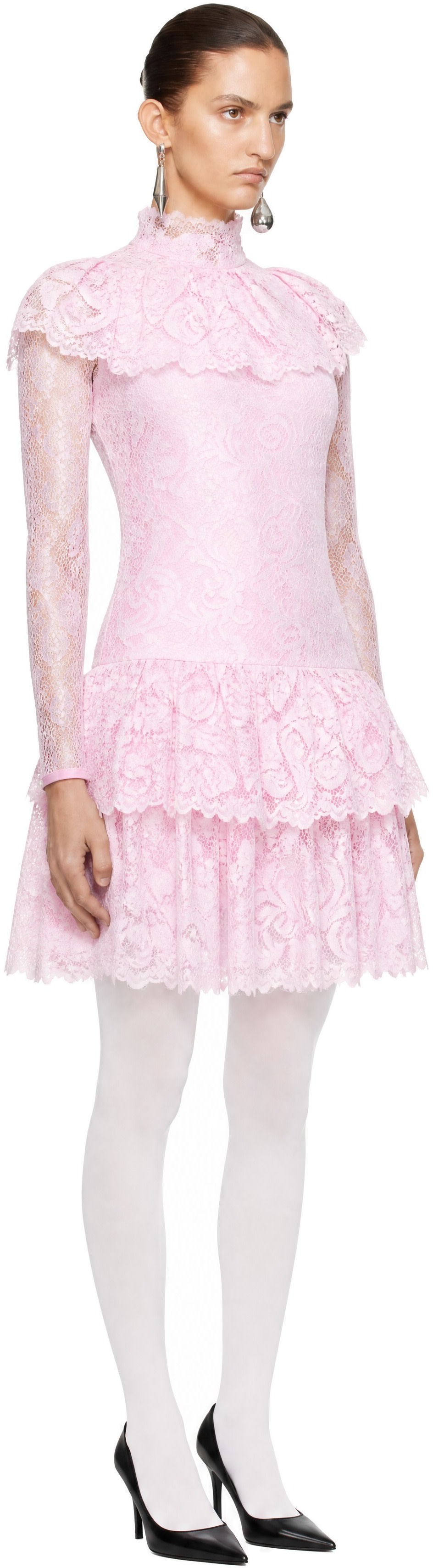 LAURA ANDRASCHKO - Robe midi Teatime rose